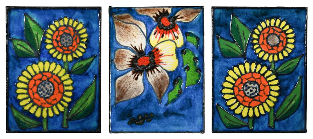 Scheurich Keramik, a group of three ceramic panels