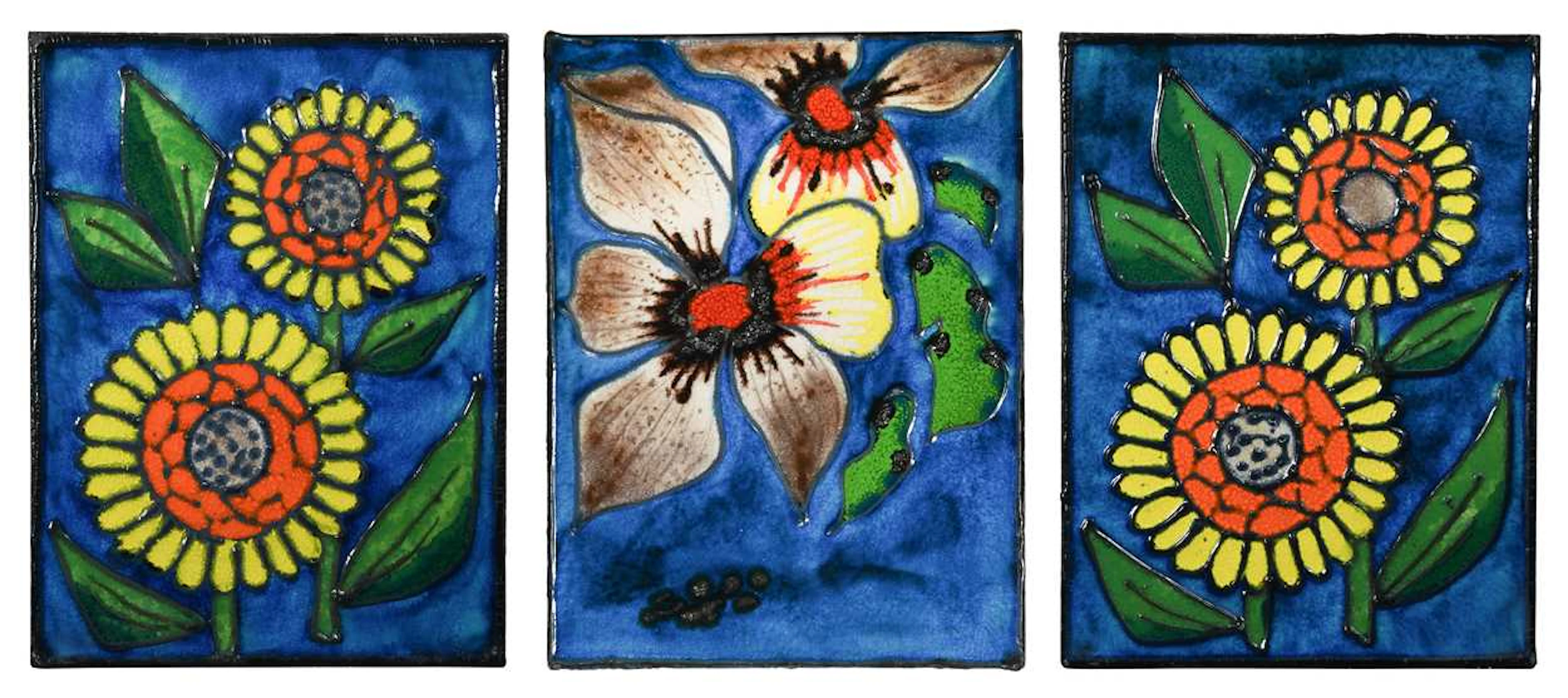 Scheurich Keramik, a group of three ceramic panels