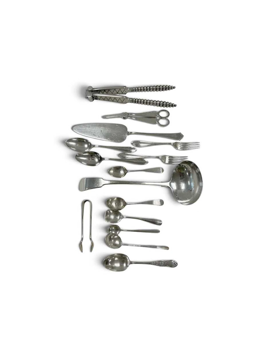 Various small silver spoons (signs of wear)