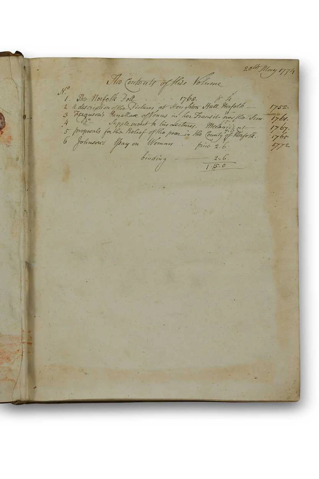Bound works in one vol., Norfolk historical interest.