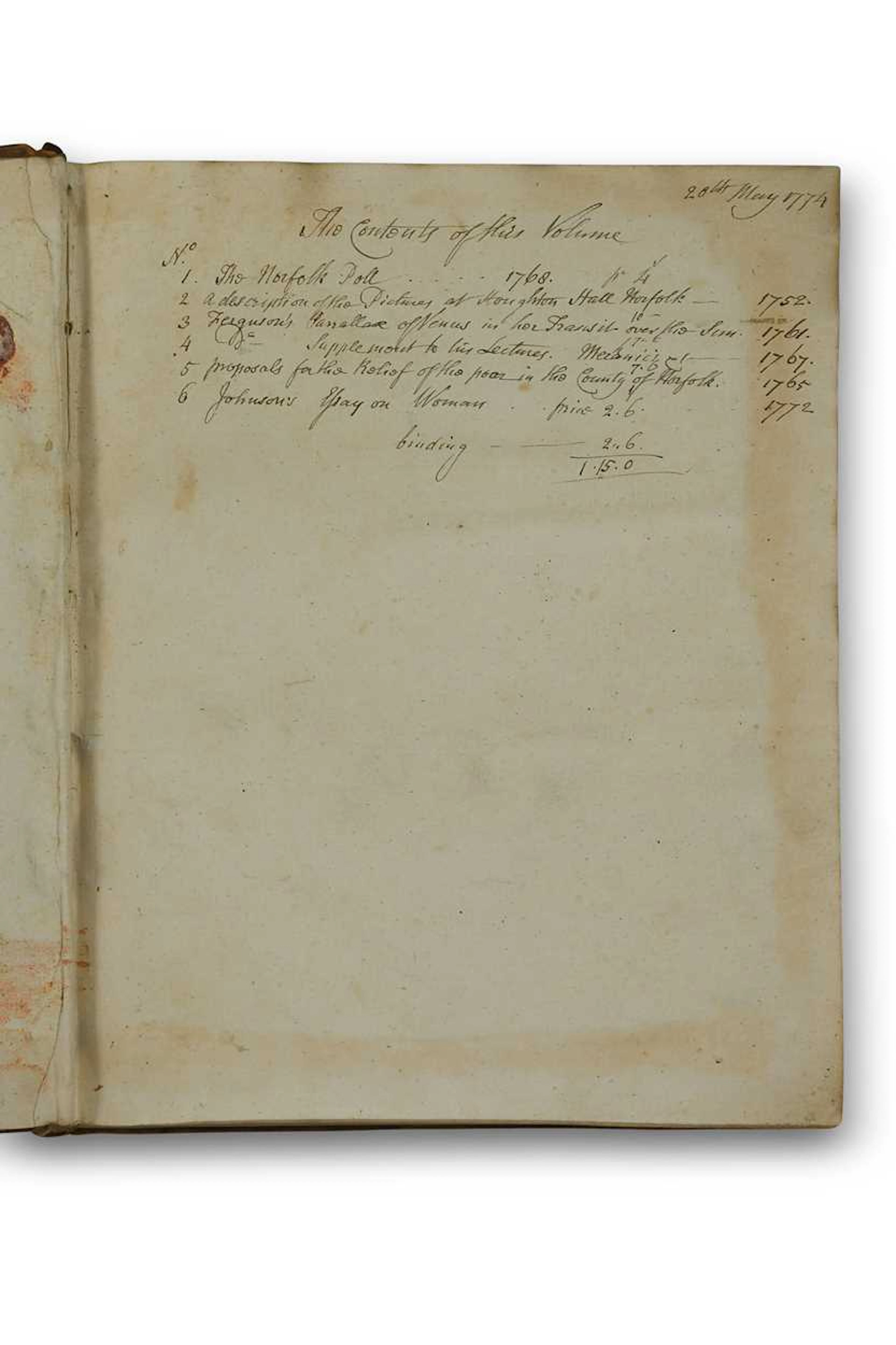 Bound works in one vol., Norfolk historical interest.