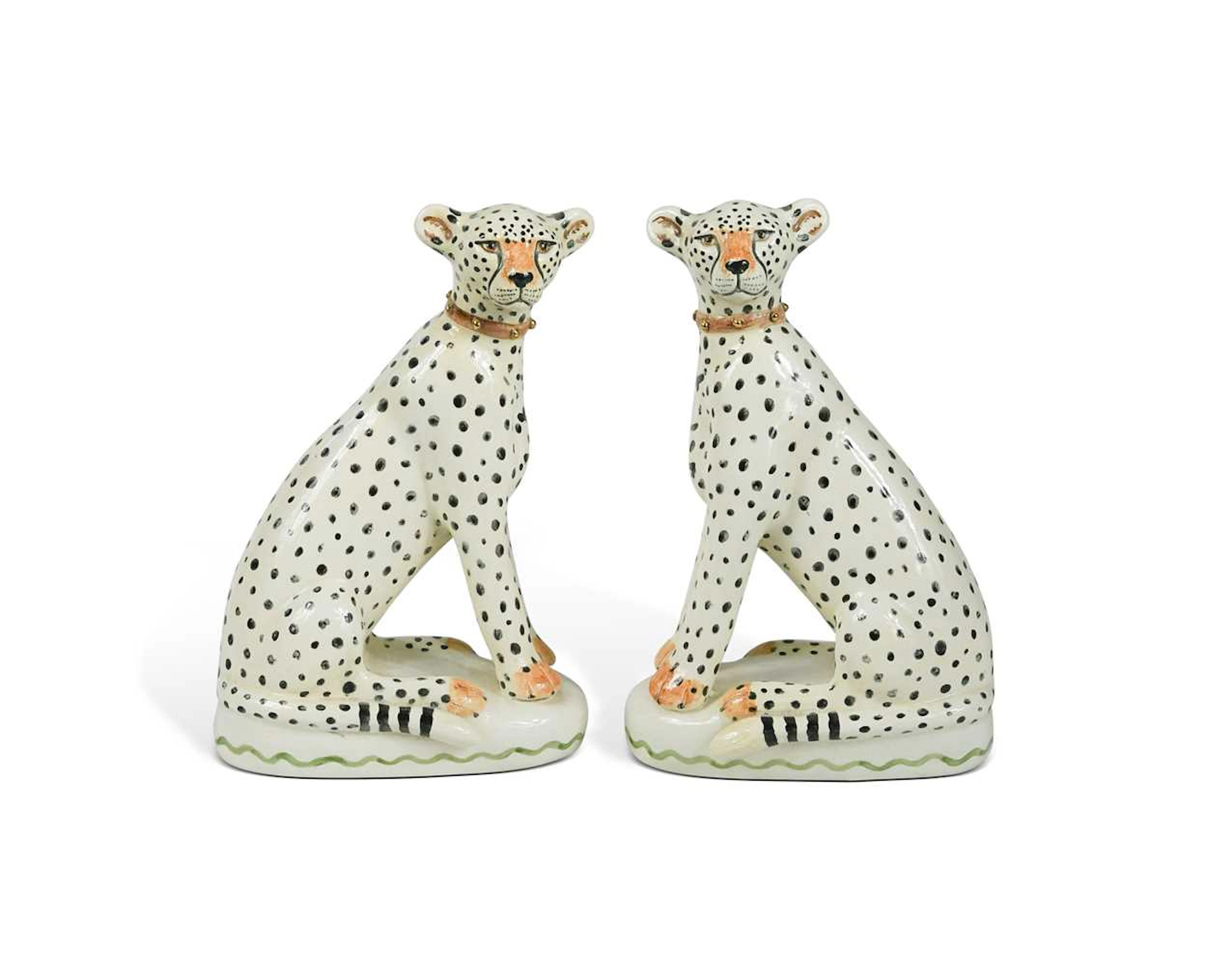 Miranda Caroline Smith, a pair of hand-painted Cheetahs