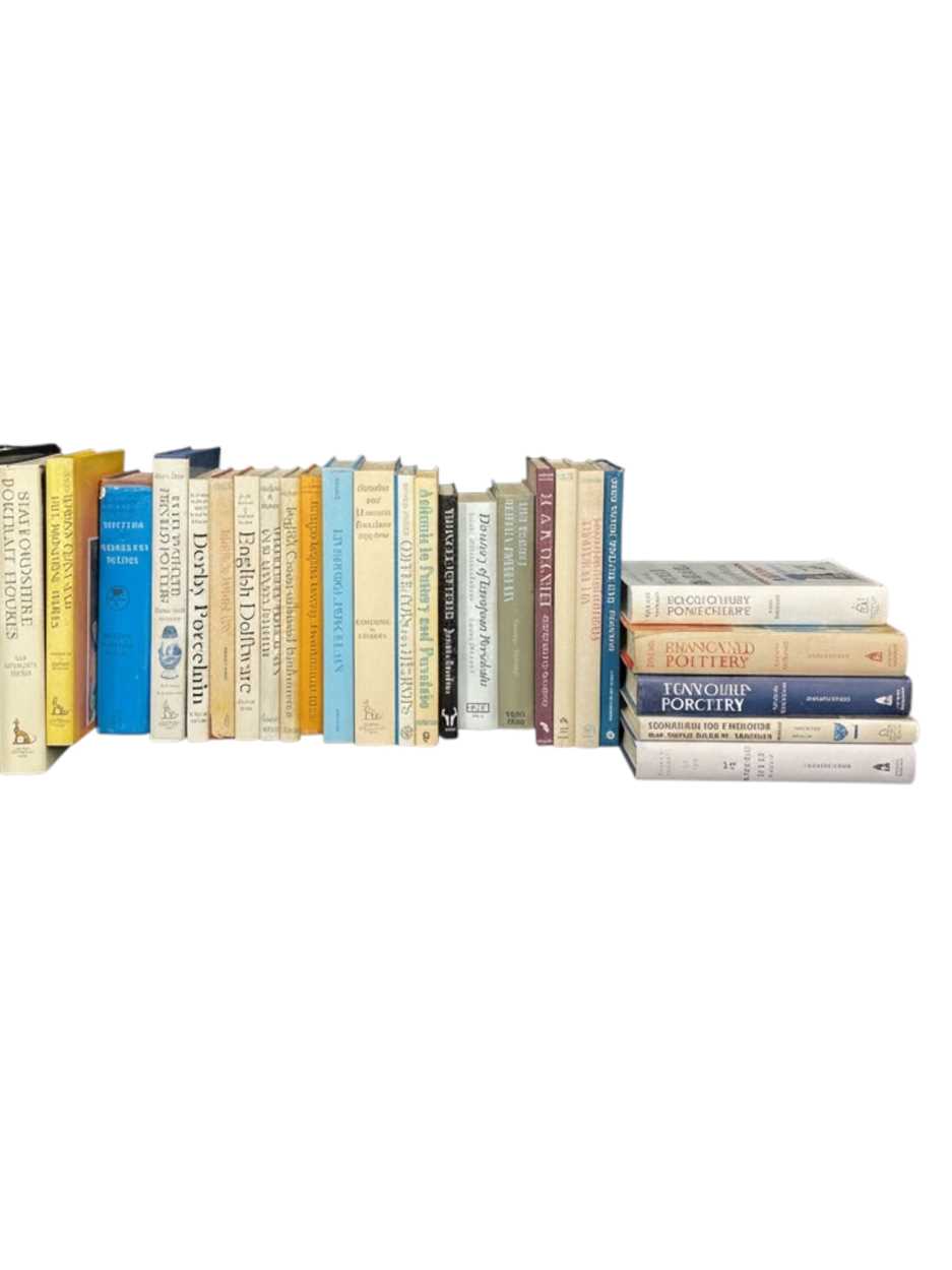 A collection of pottery and porcelain antique reference books