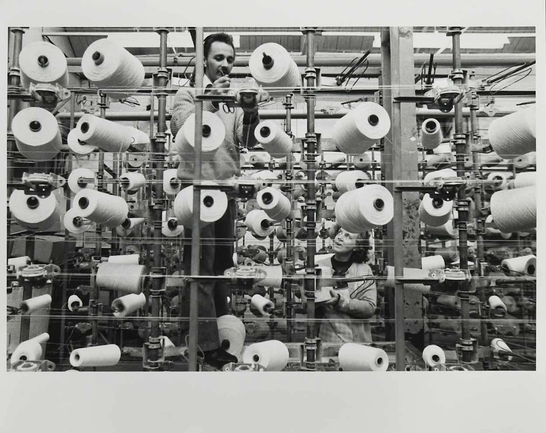 Martin Parr (1952-2025), Setting Up Tufting Creel, Firths