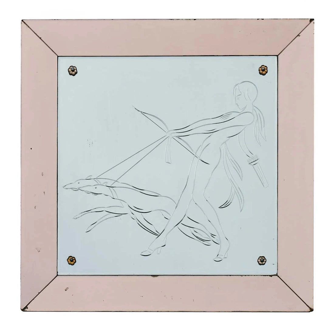 Art Deco wall mirror
