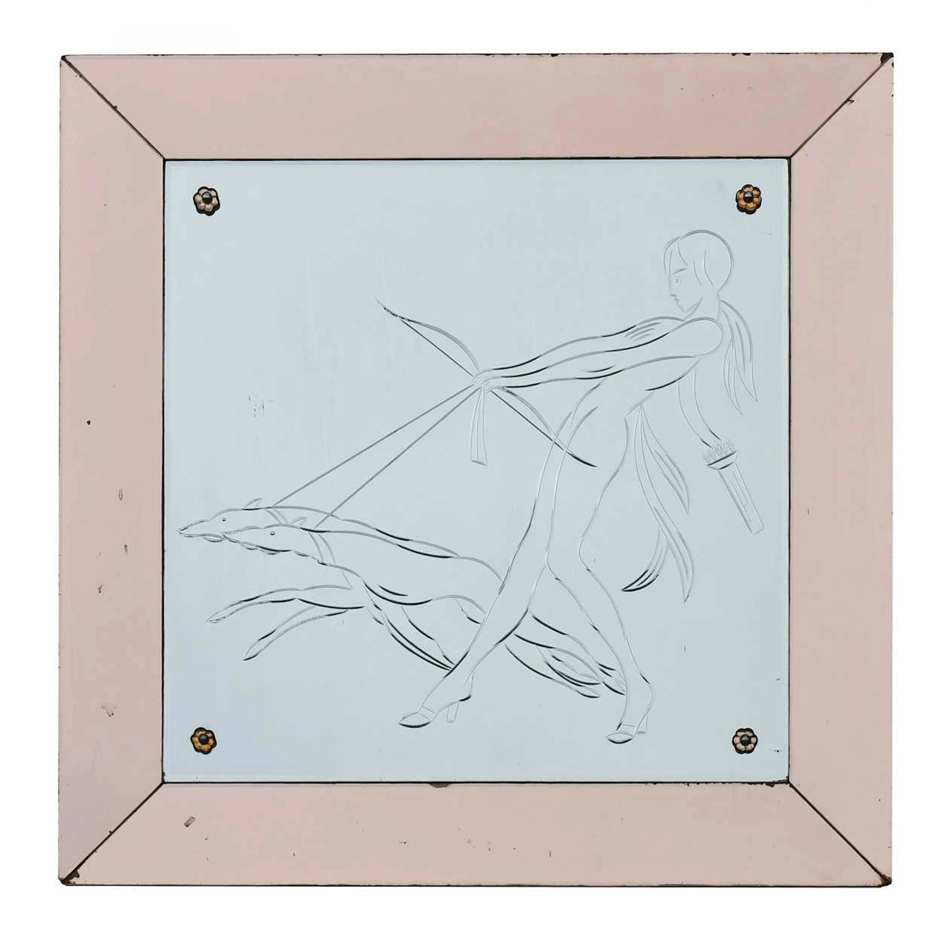 Art Deco wall mirror
