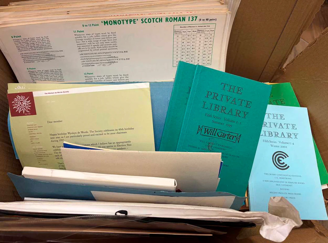 Printing and bibliographic ephemera