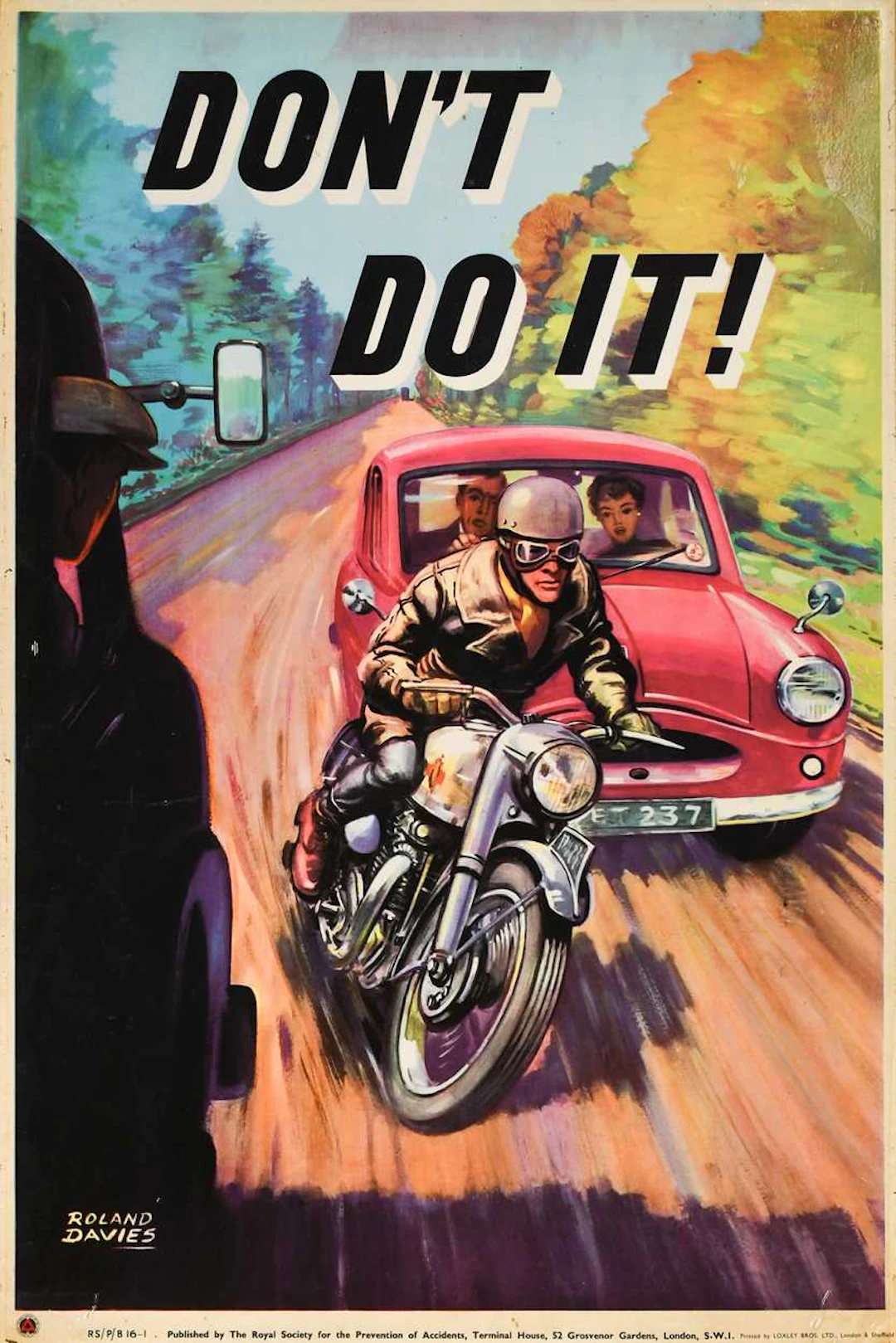 A large folio of road safety posters, 1950s and later