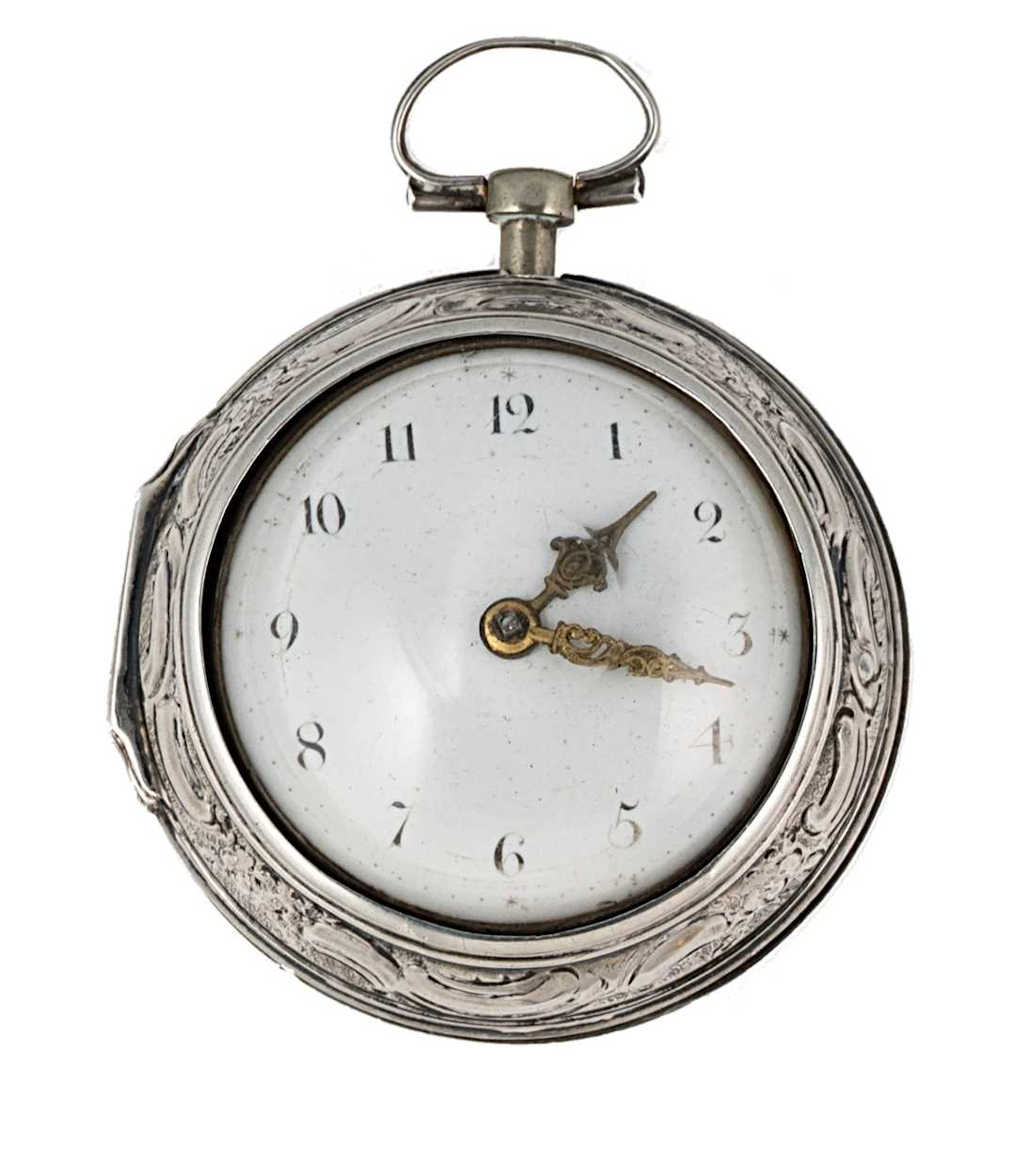Gabriel Leekey, London - An early 19th century silver pair cased verge