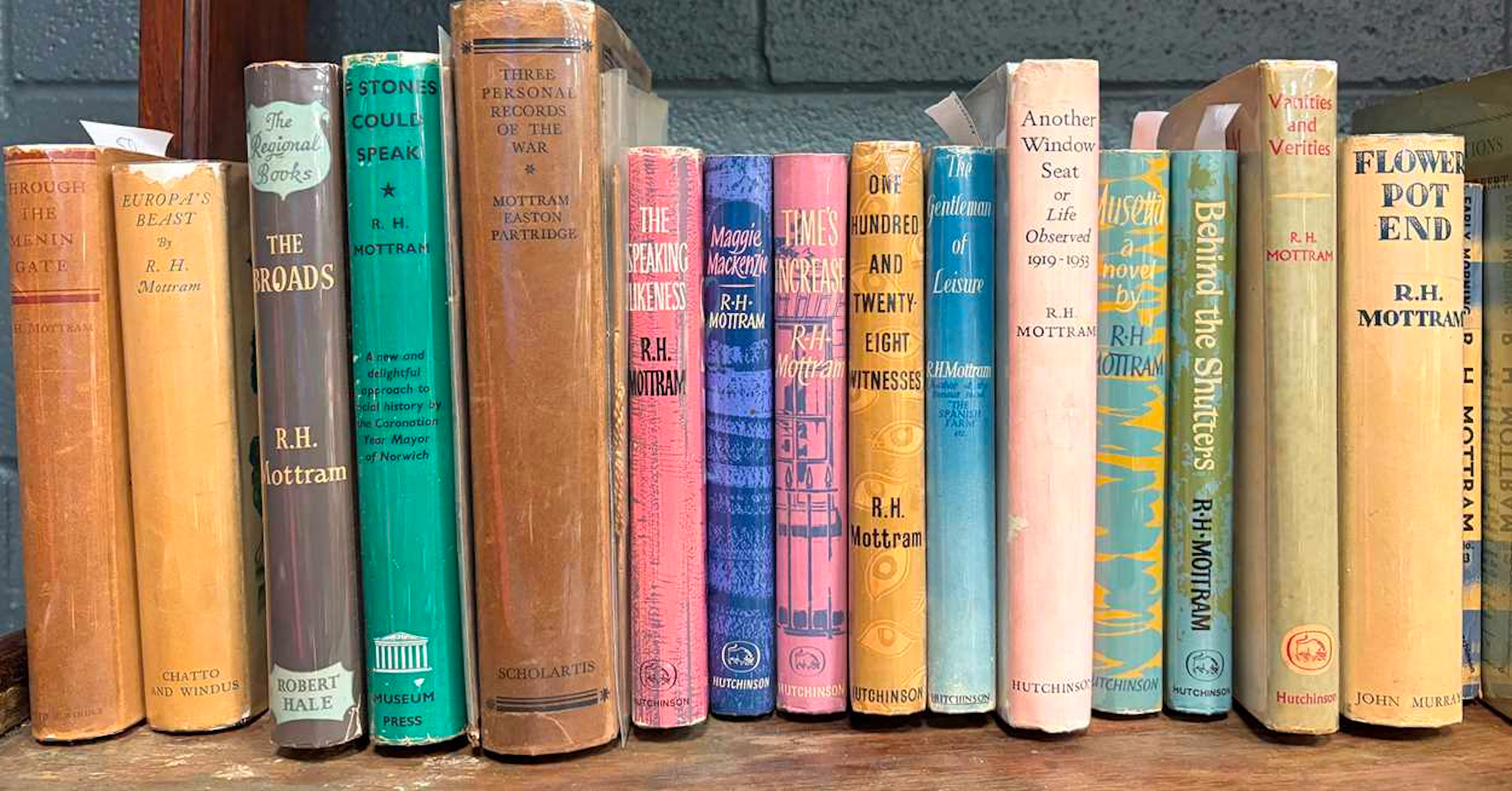 MOTTRAM (R H) Collection of works including 1st editions with some signed.