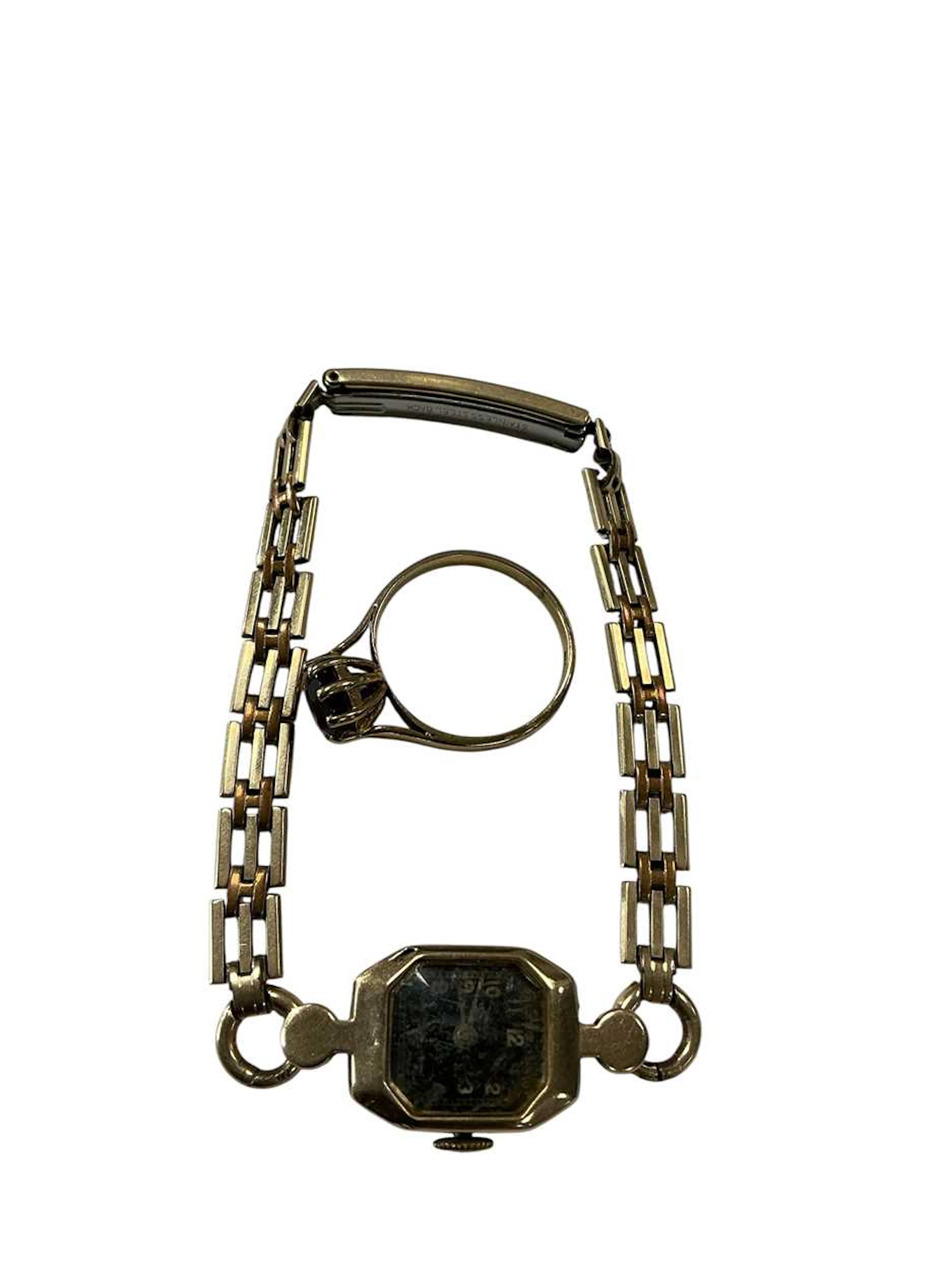 A hallmarked 9ct gold wrist watch