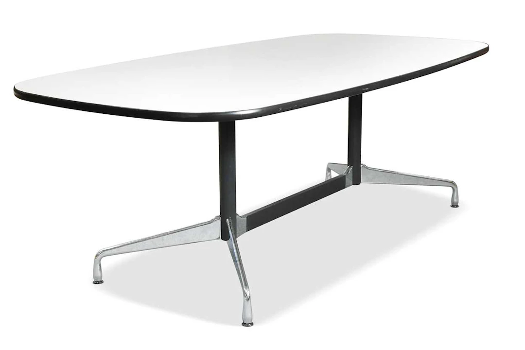 Charles and Ray Eames at Vitra, an Aluminium Group dining table