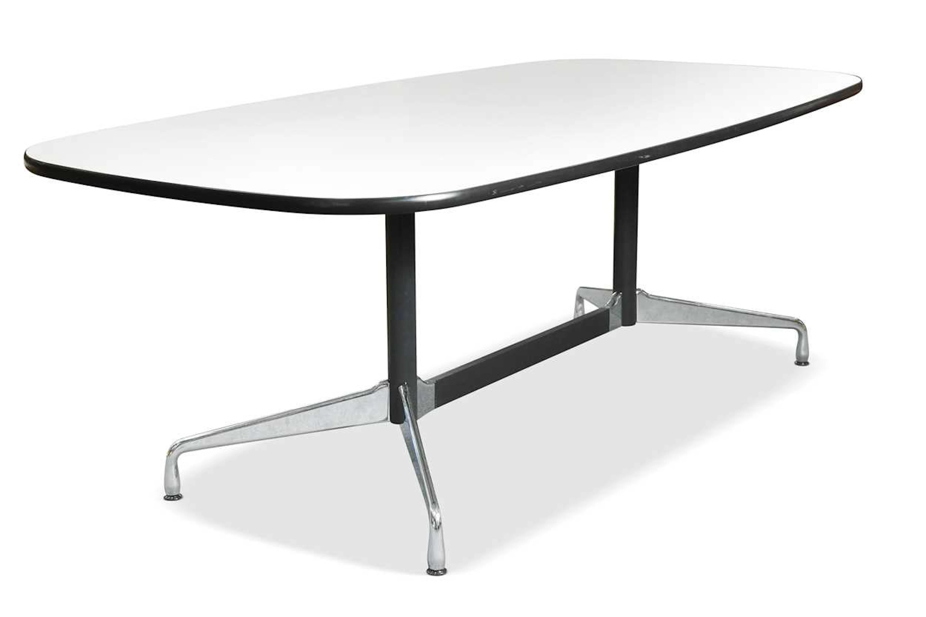 Charles and Ray Eames at Vitra, an Aluminium Group dining table