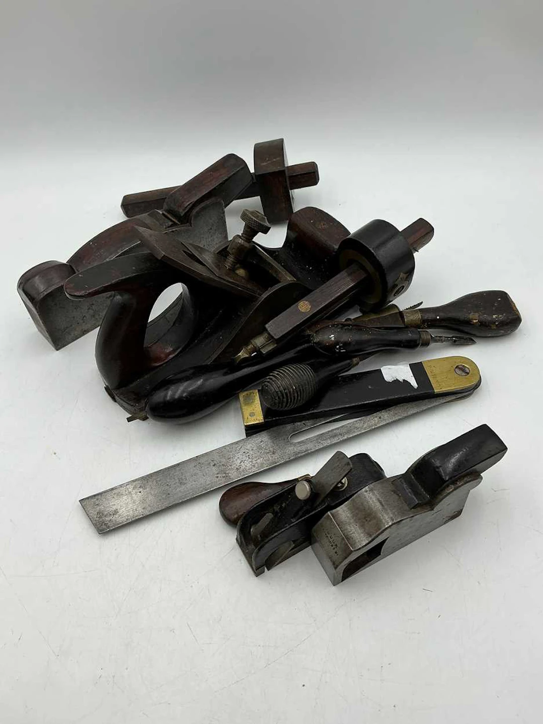 Vintage hand tools: Rosewood and iron smoothing plane by...
