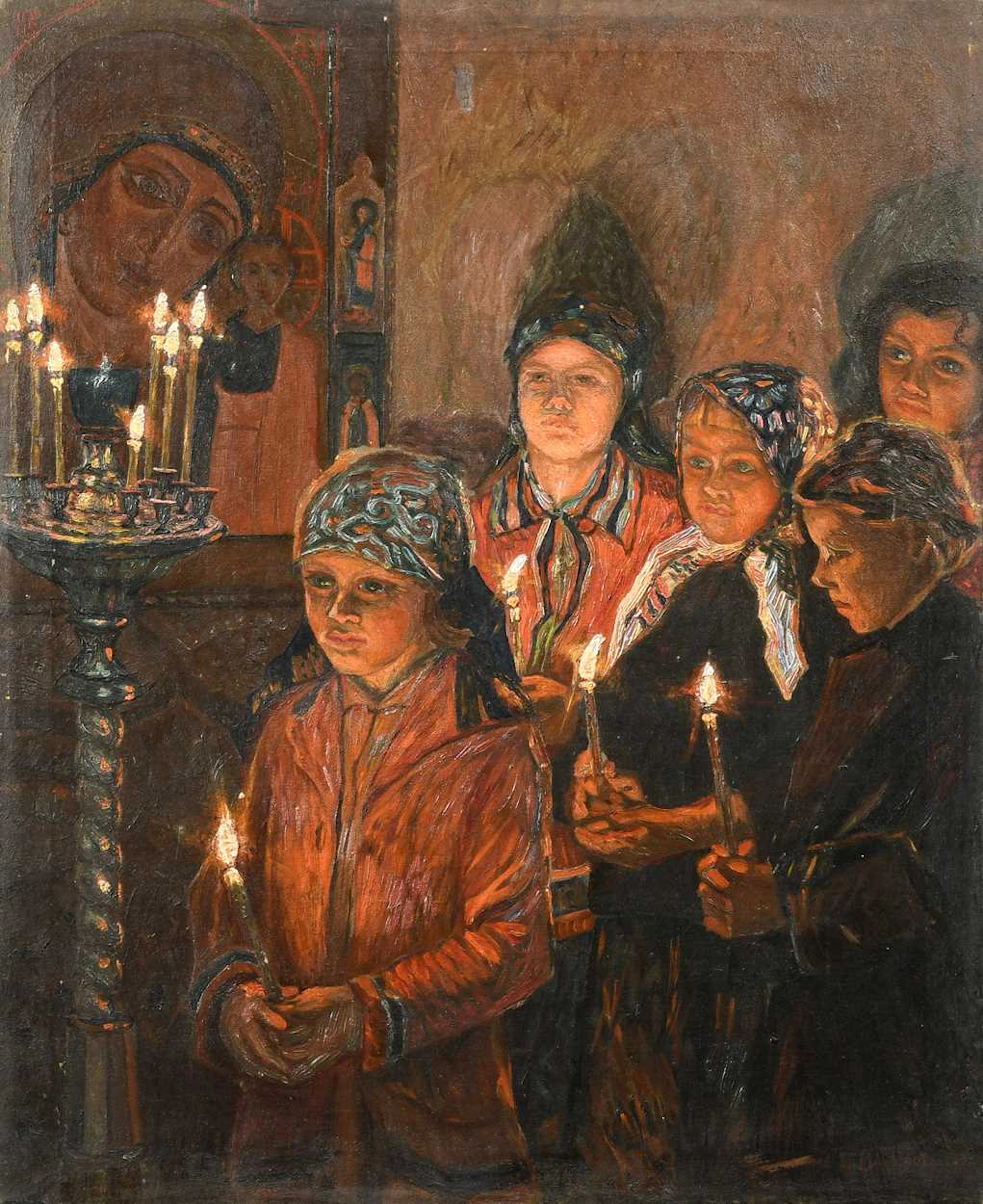 Circle of Nikolay Bogdanov-Belsky (Russian, 1868-1945)