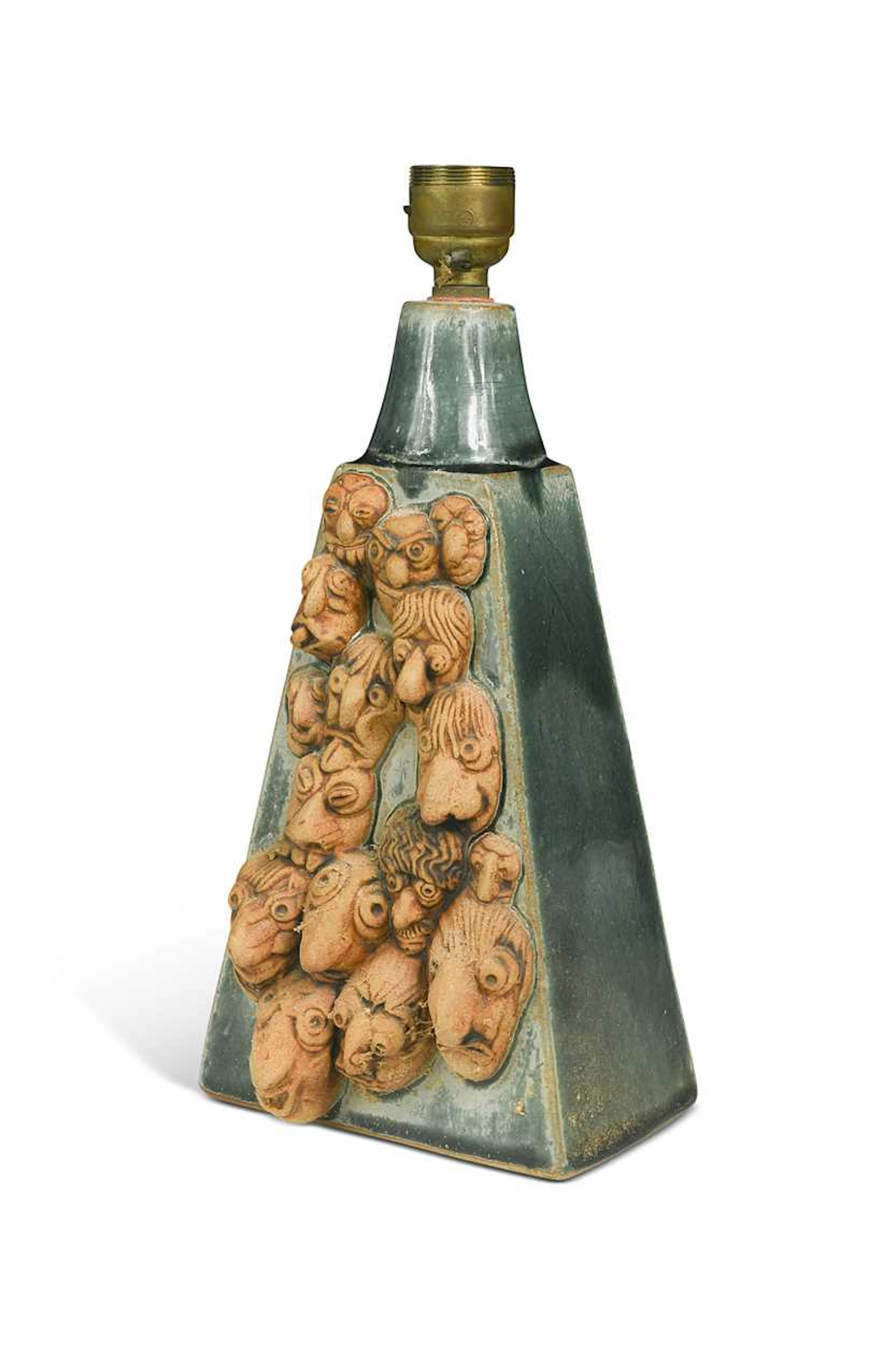 Bernard Rooke, a studio pottery table lamp base