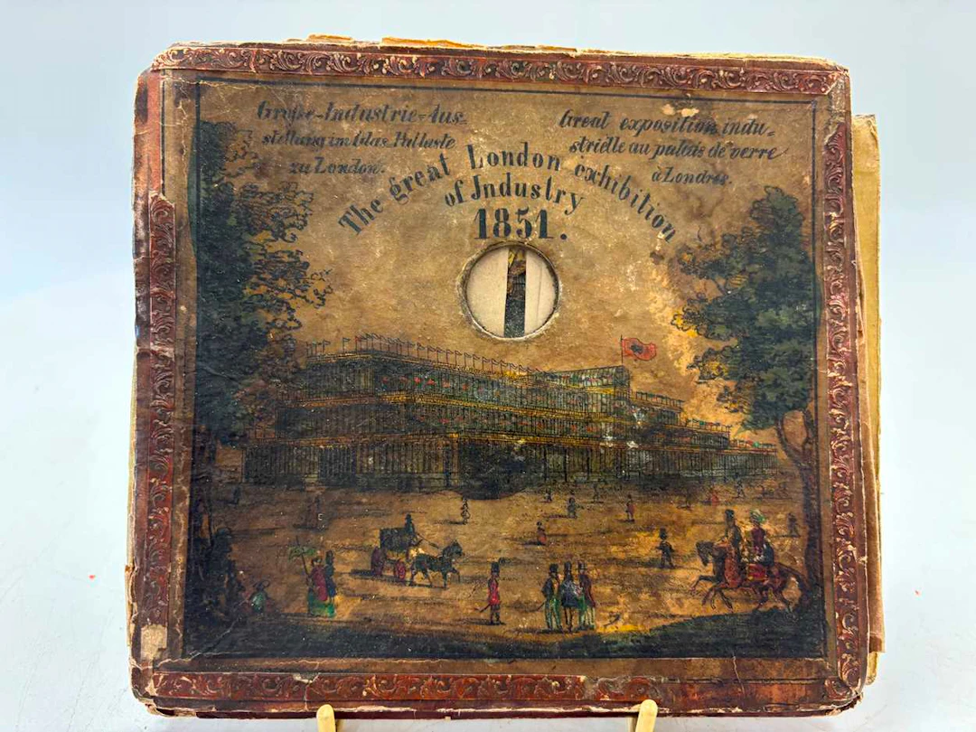 The Great London Exhibition of Industry 1851 telescopic paper peepshow