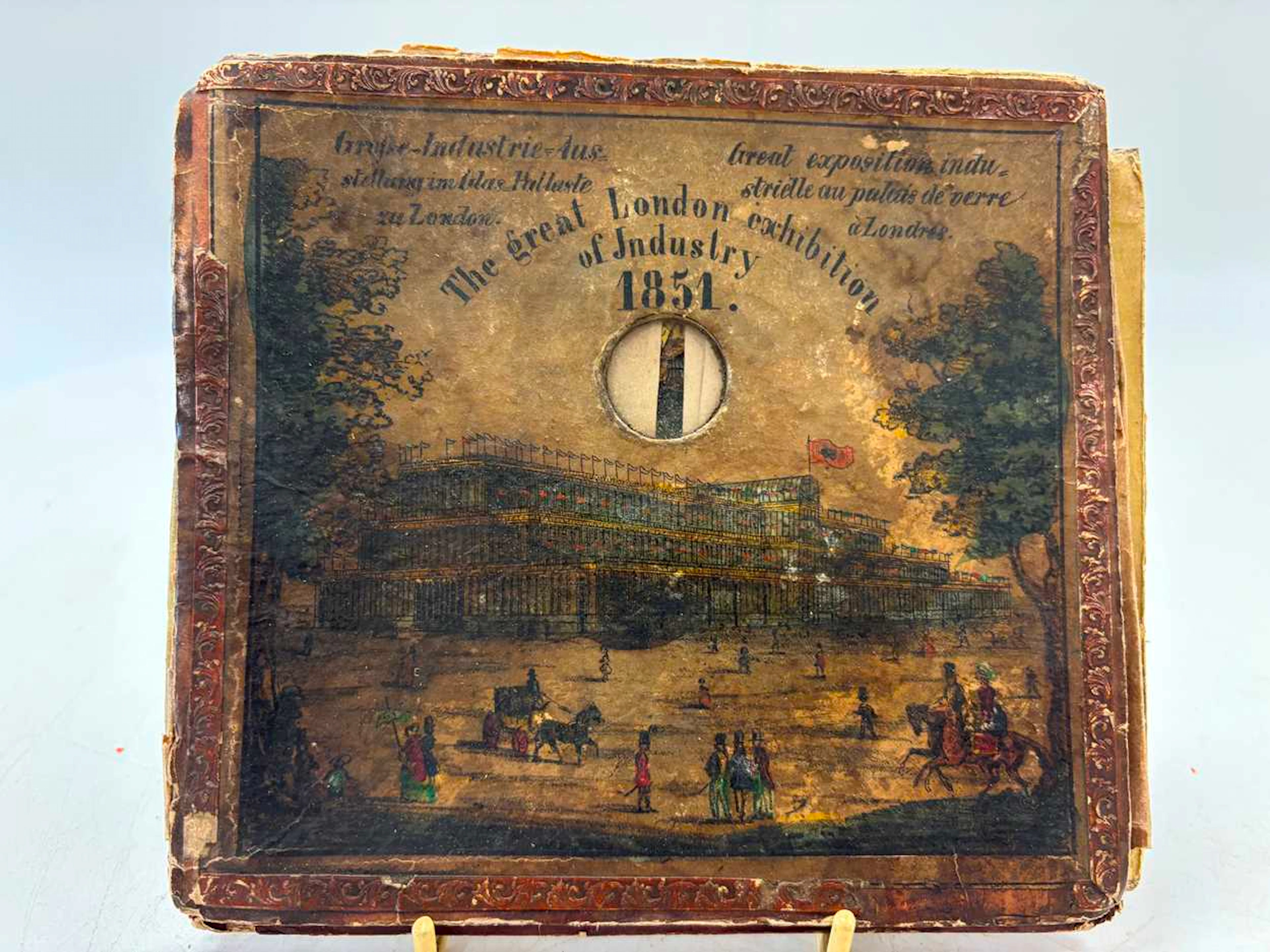 The Great London Exhibition of Industry 1851 telescopic paper peepshow