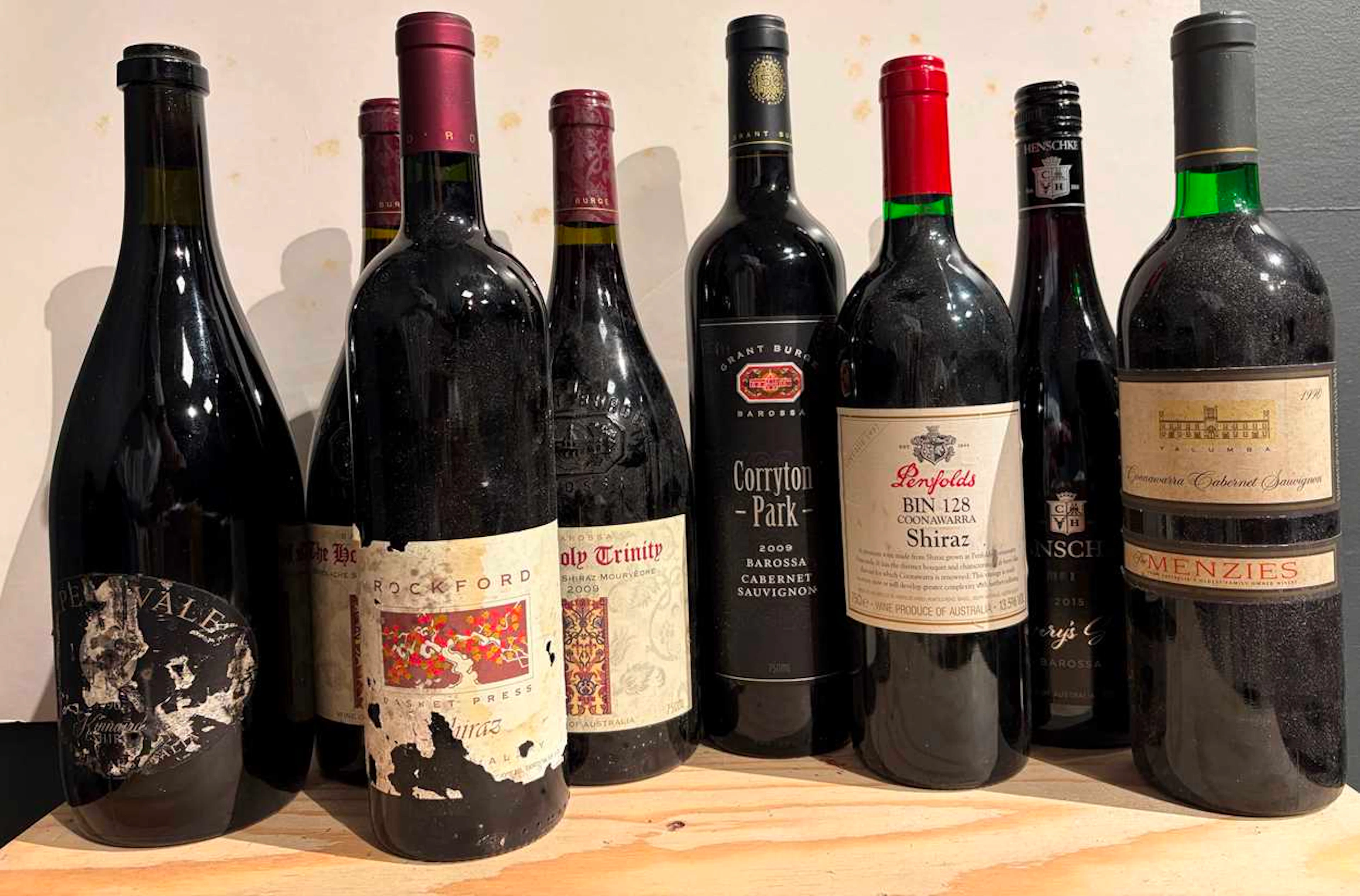 Australian wine, 8 bottles.