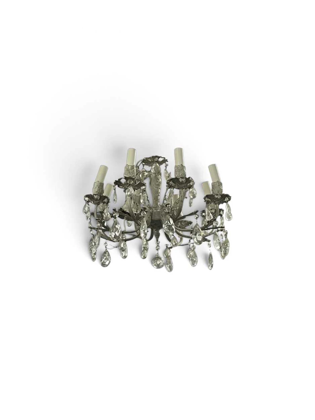 An eight branch chandelier