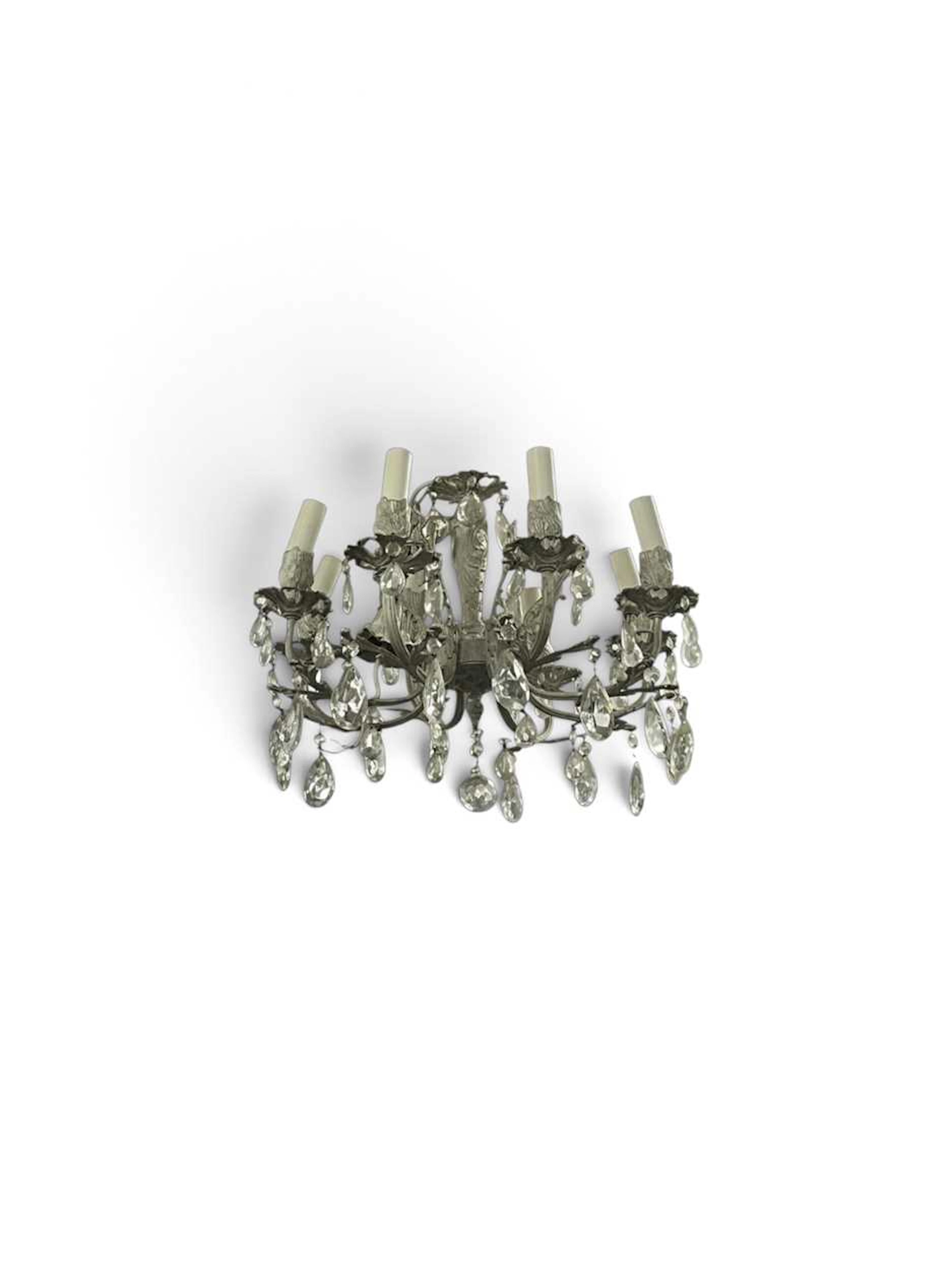 An eight branch chandelier