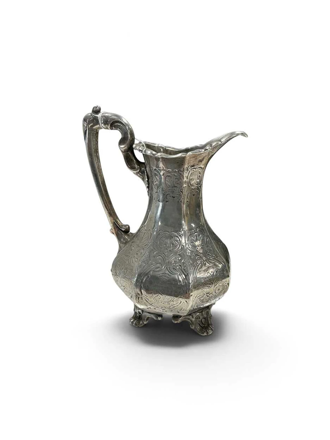 A Victorian silver milk jug