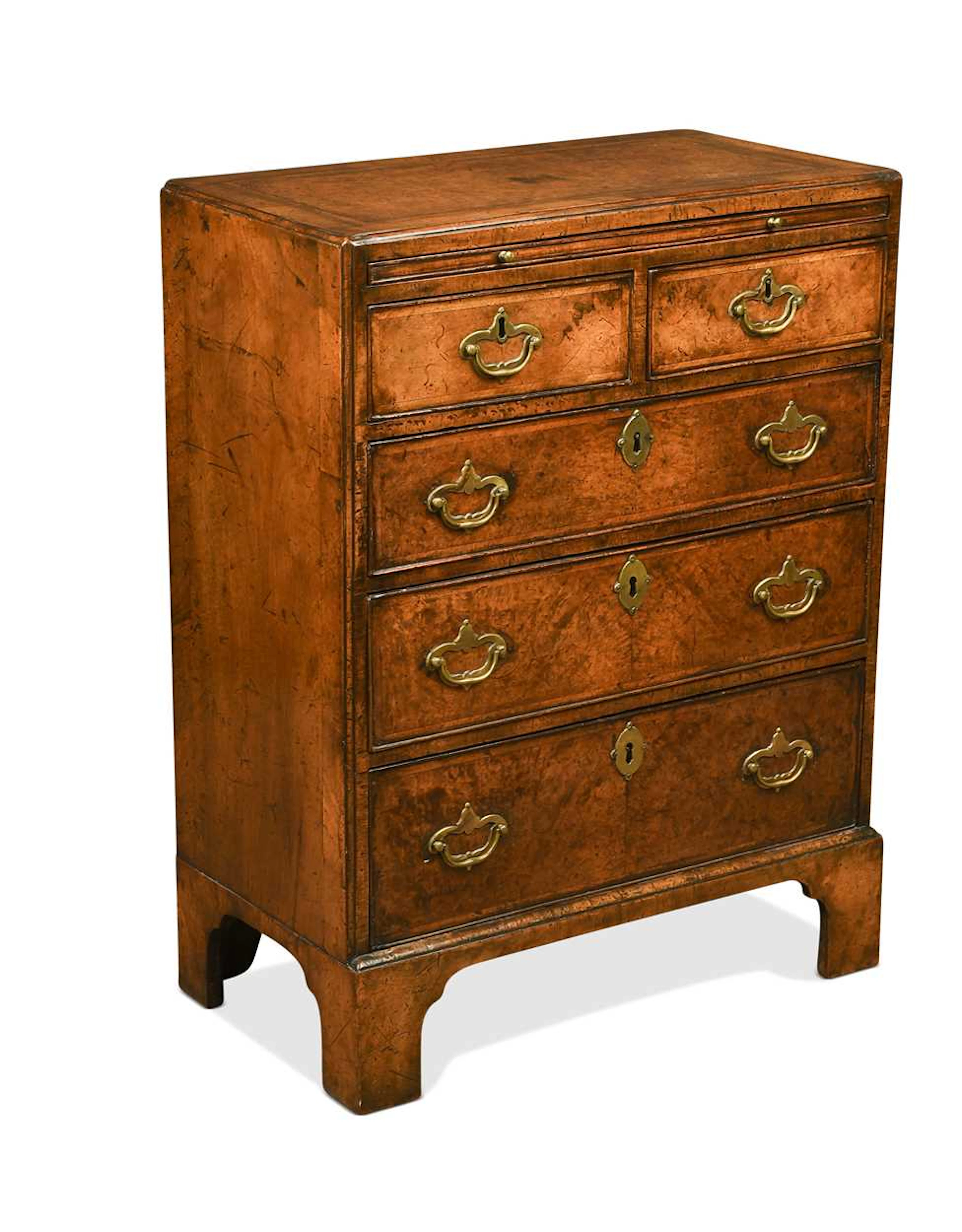 A George I walnut bachelor's chest