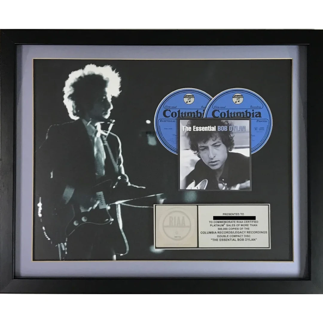 Bob Dylan The Essential Bob Dylan RIAA Platinum Double CD Award