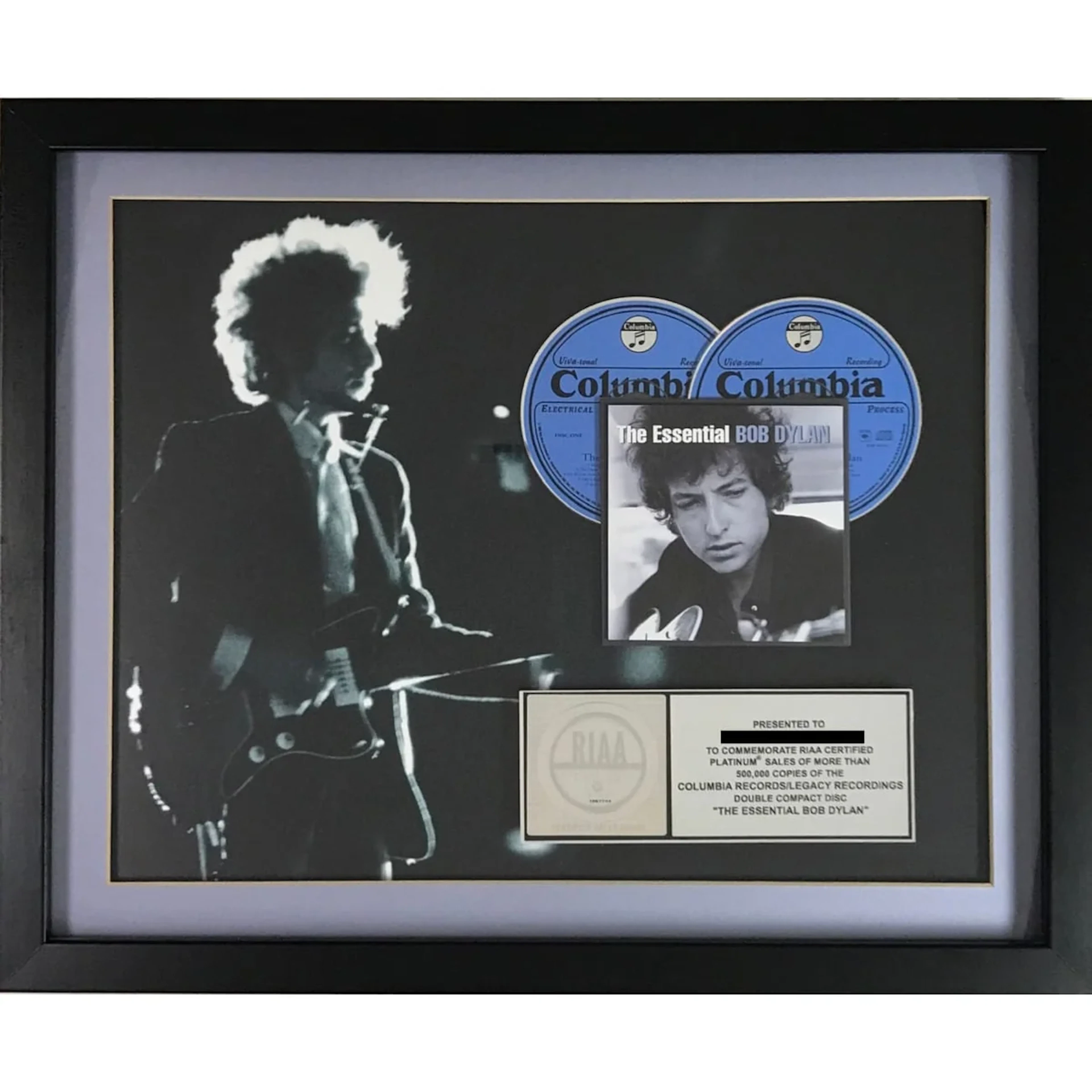 Bob Dylan The Essential Bob Dylan RIAA Platinum Double CD Award