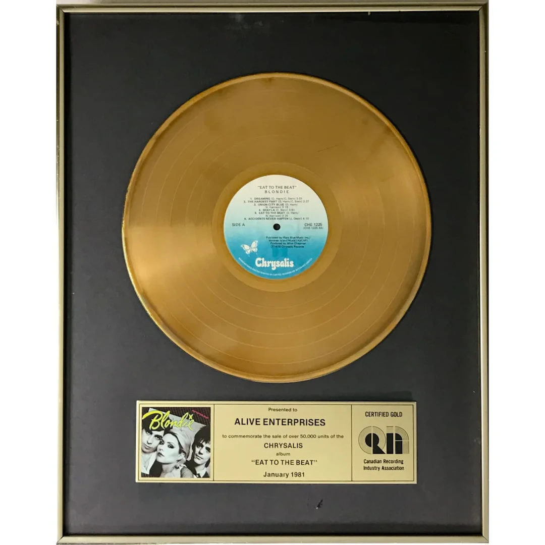 Blondie Eat To The Beat 1981 CRIA Gold Award