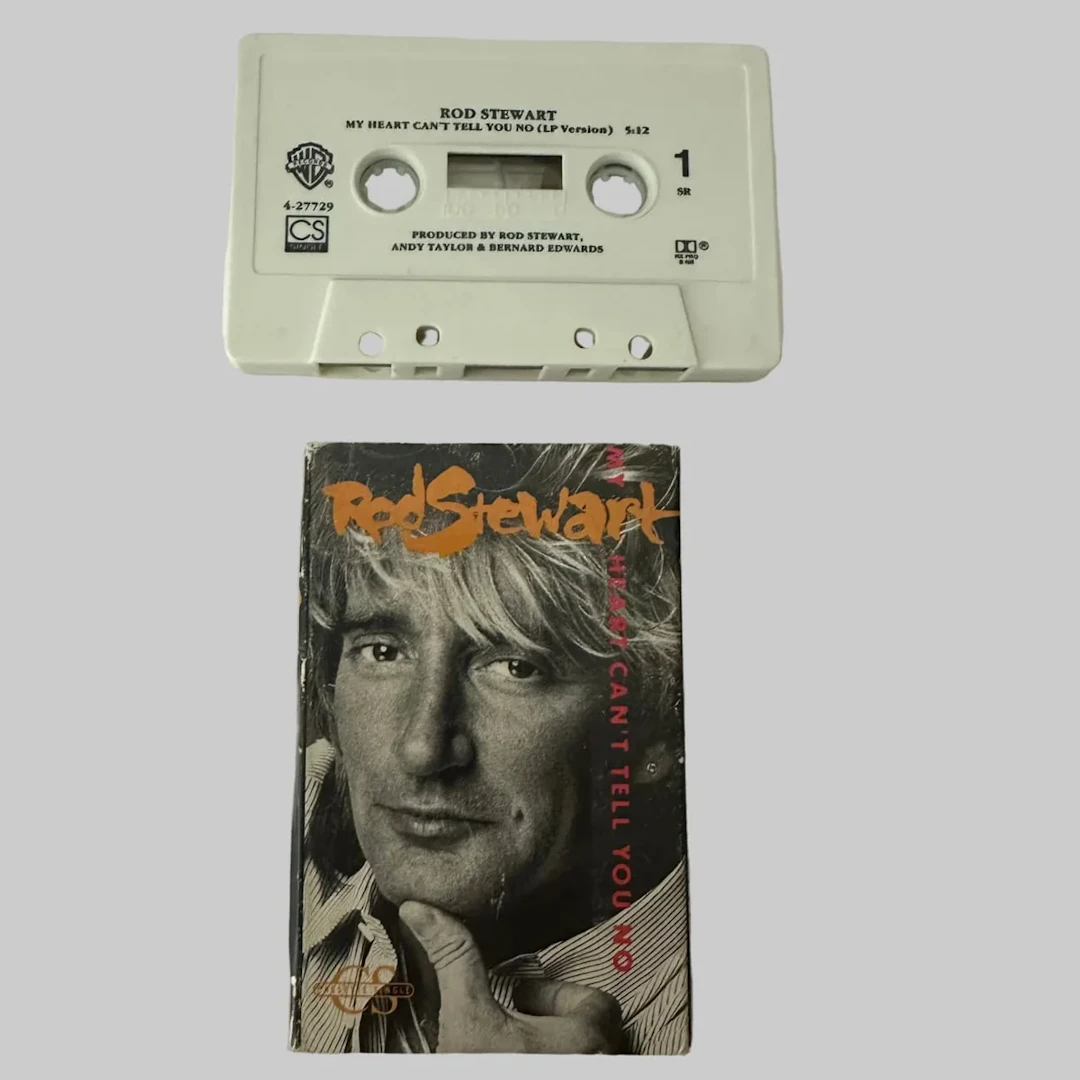 Rod Stewart "My Heart Can't Tell You No" 1988 Cassette Single 9 27729-4