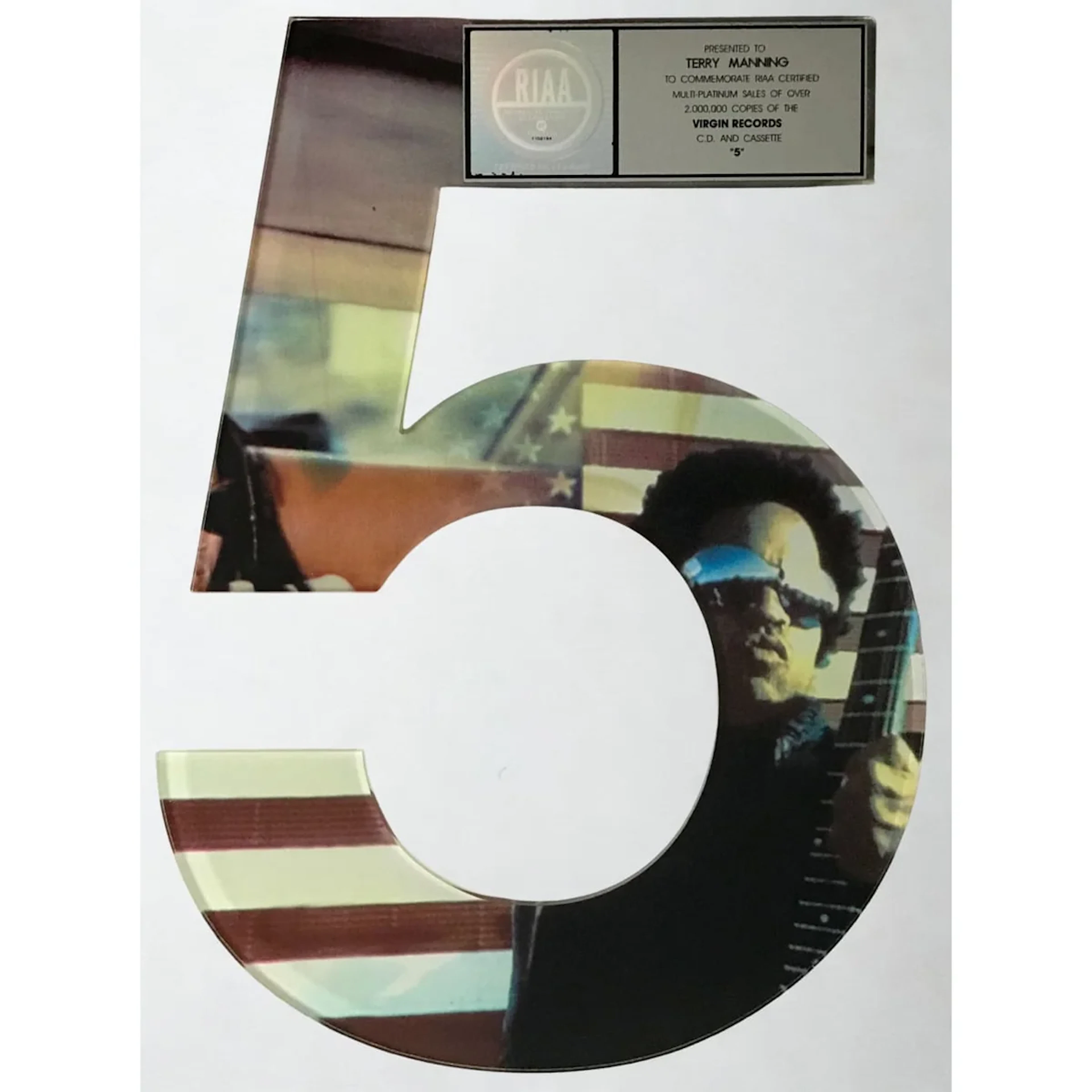 Lenny Kravitz 5 RIAA 2x Multi-Platinum Album Award