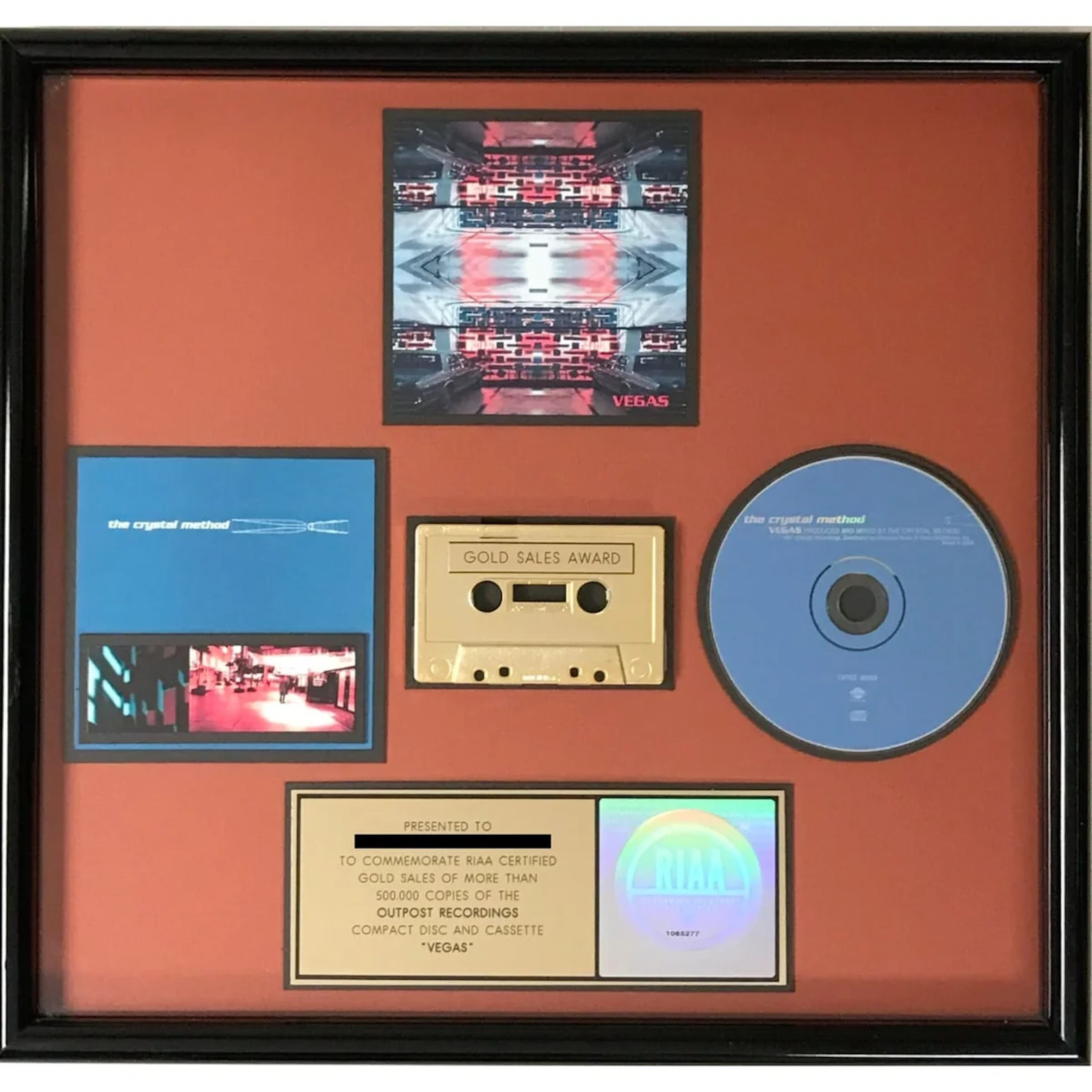 The Crystal Method Vegas RIAA Gold Award
