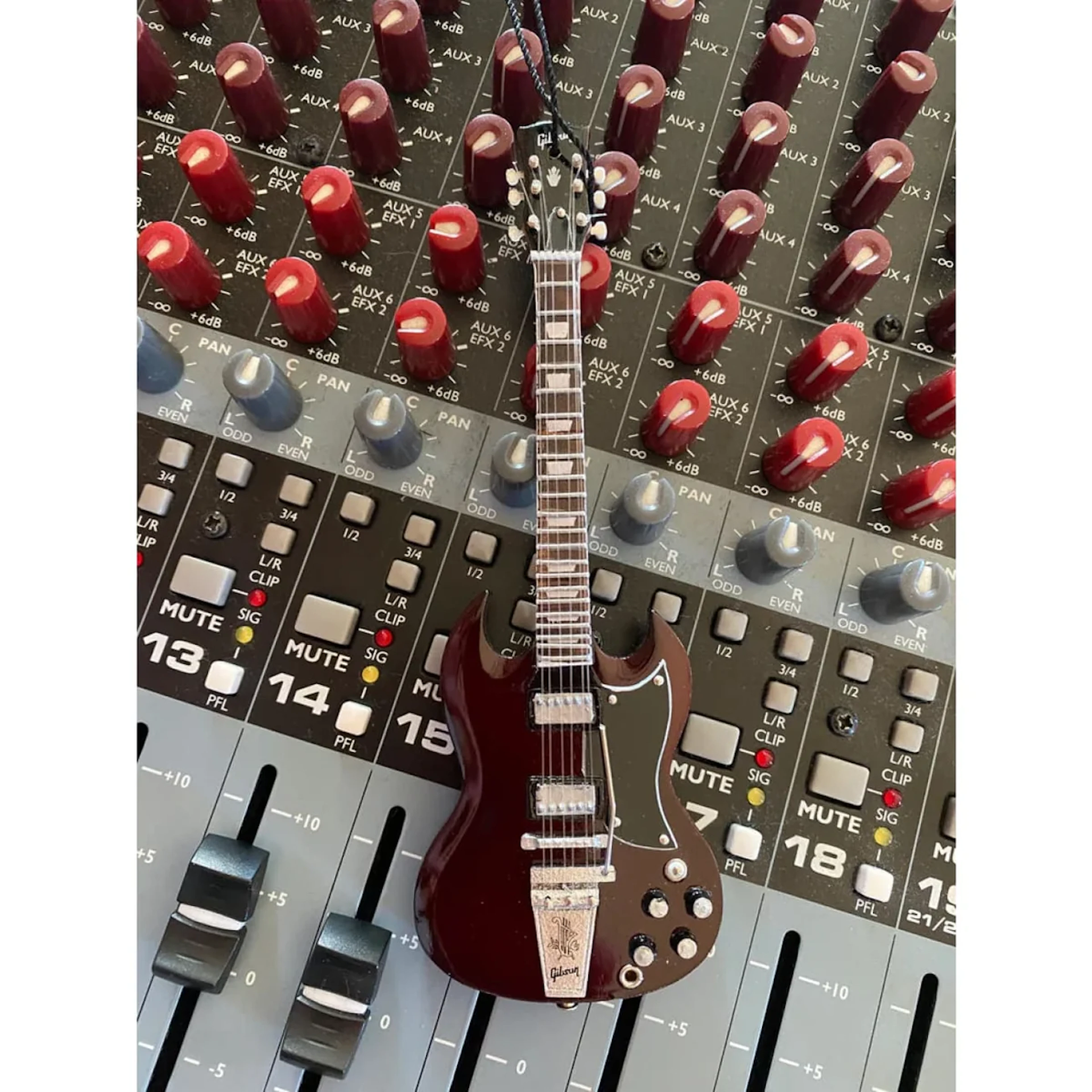 Gibson 1964 Cherry SG Mini Guitar Holiday Ornament