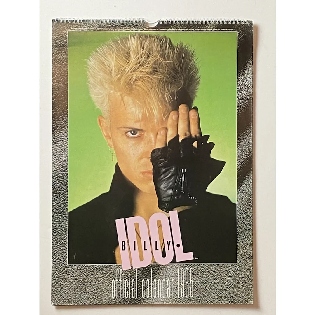 Billy Idol Vintage Calendars - 1985 and 1990