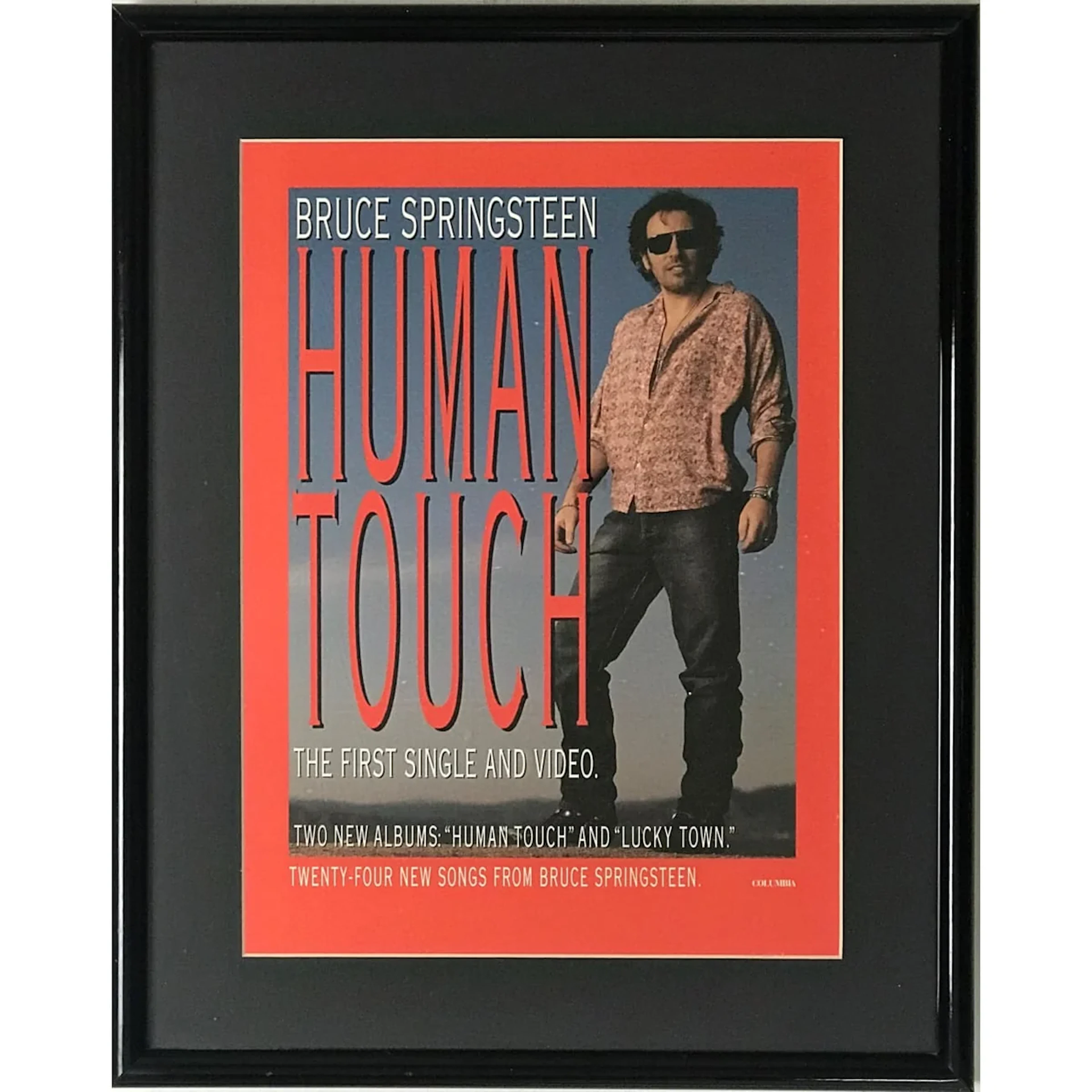 Bruce Springsteen 1992 Human Touch Promo Poster