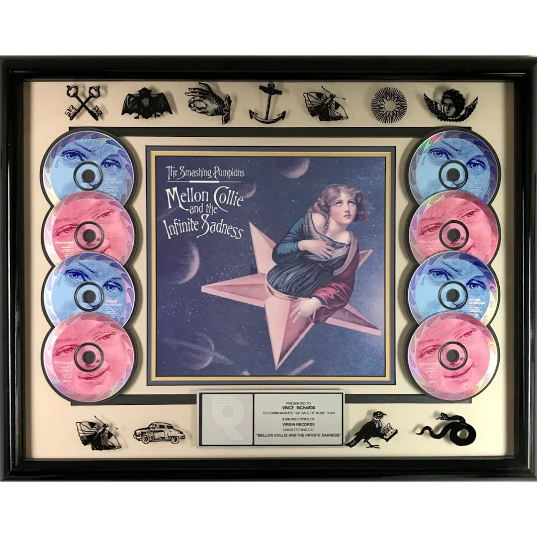 Smashing Pumpkins Mellon Collie and the... RIAA 8x Multi-Platinum Album Award