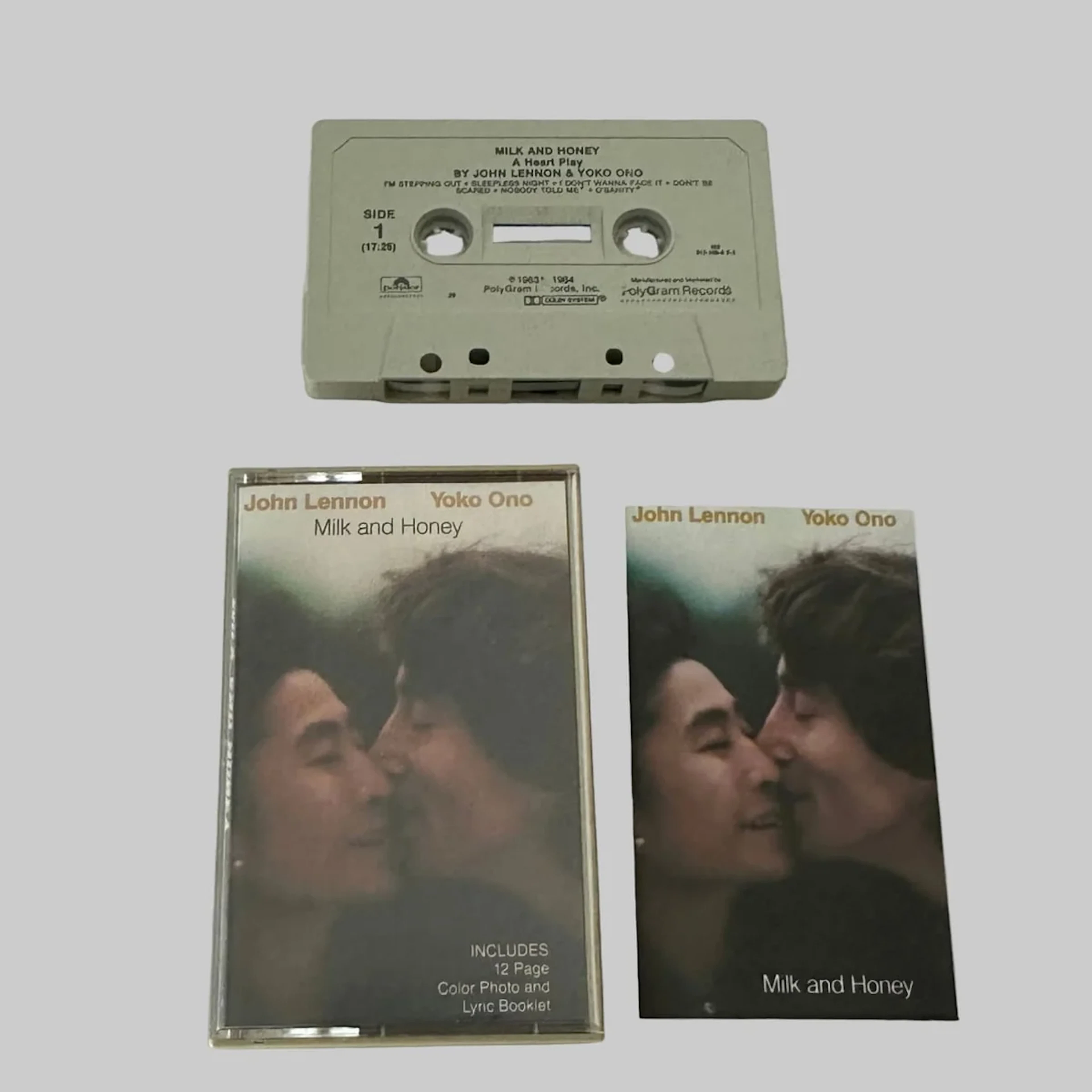 John Lennon & Yoko Ono Milk and Honey 1984 Cassette 817 160-4 Y-1