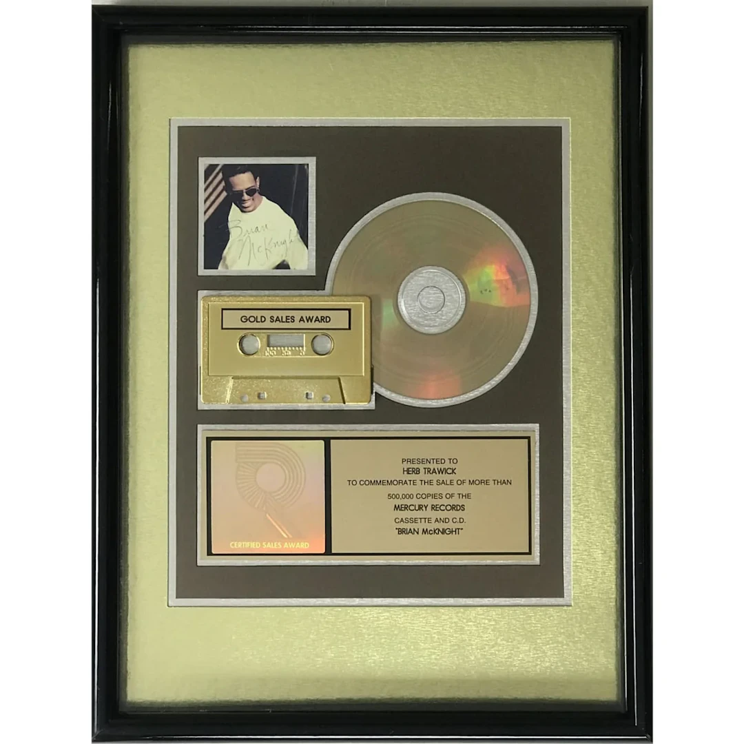 Brian McKnight debut RIAA Gold Album Award