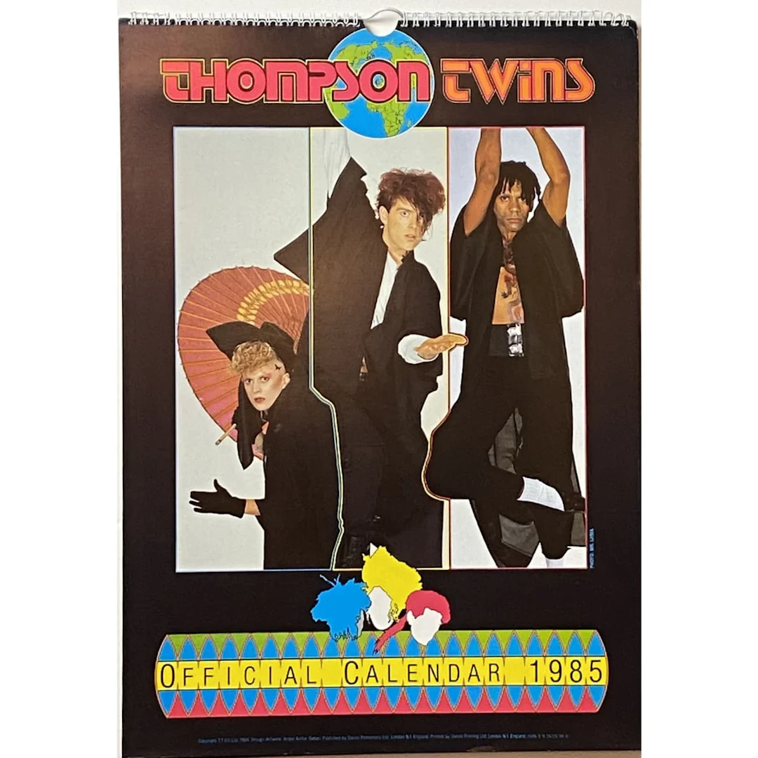 Thompson Twins 1985 Calendar Vintage
