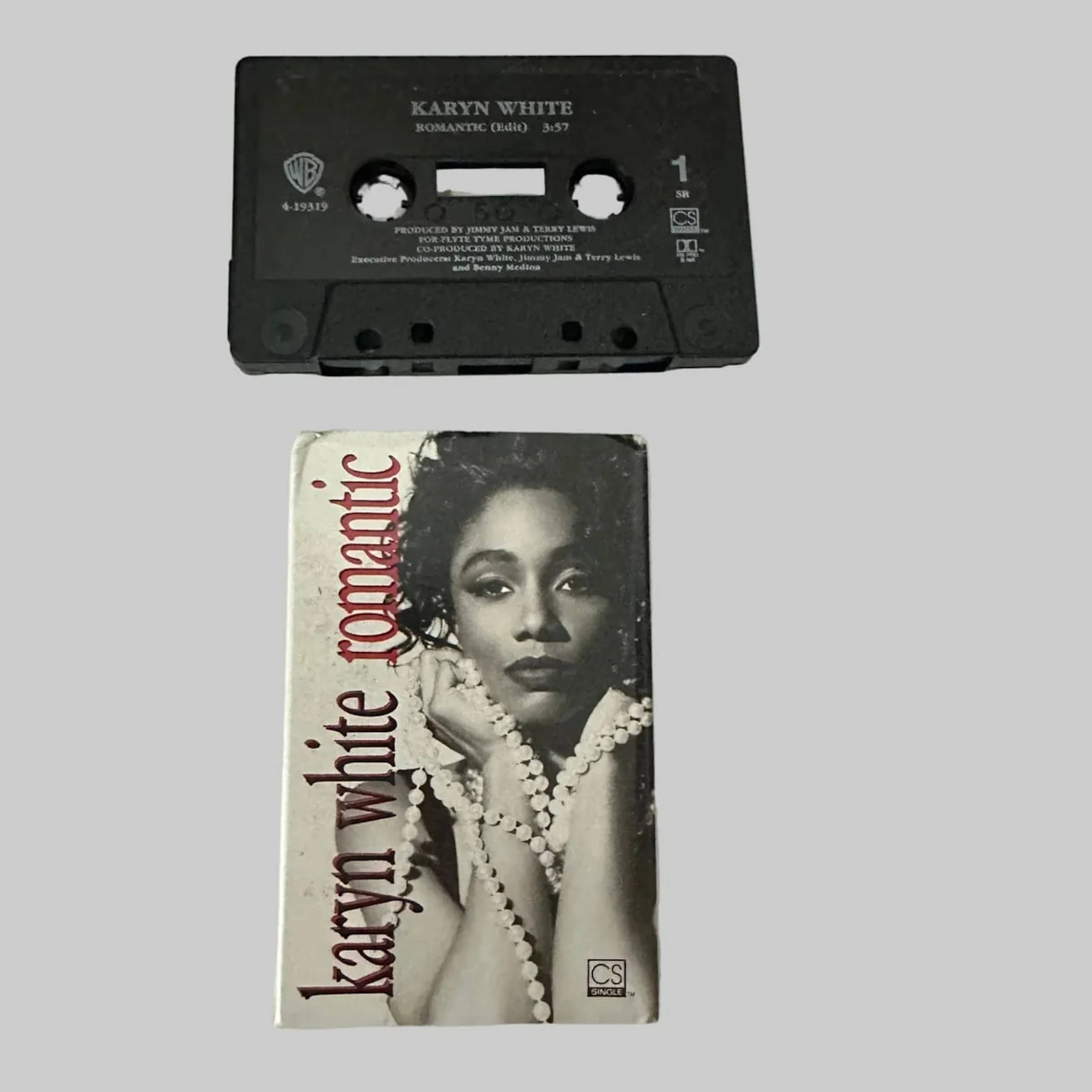 Karyn White "Romantic" 1991 Cassette Single 19319-4