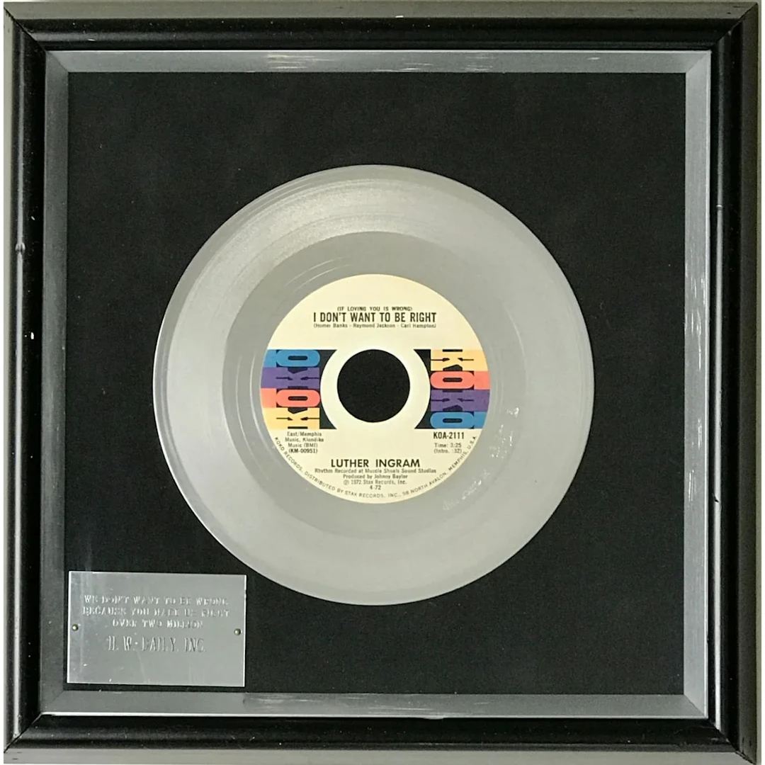 Luther Ingram "(If Loving You Is Wrong)..." 1972 Disc Award Ltd - RARE