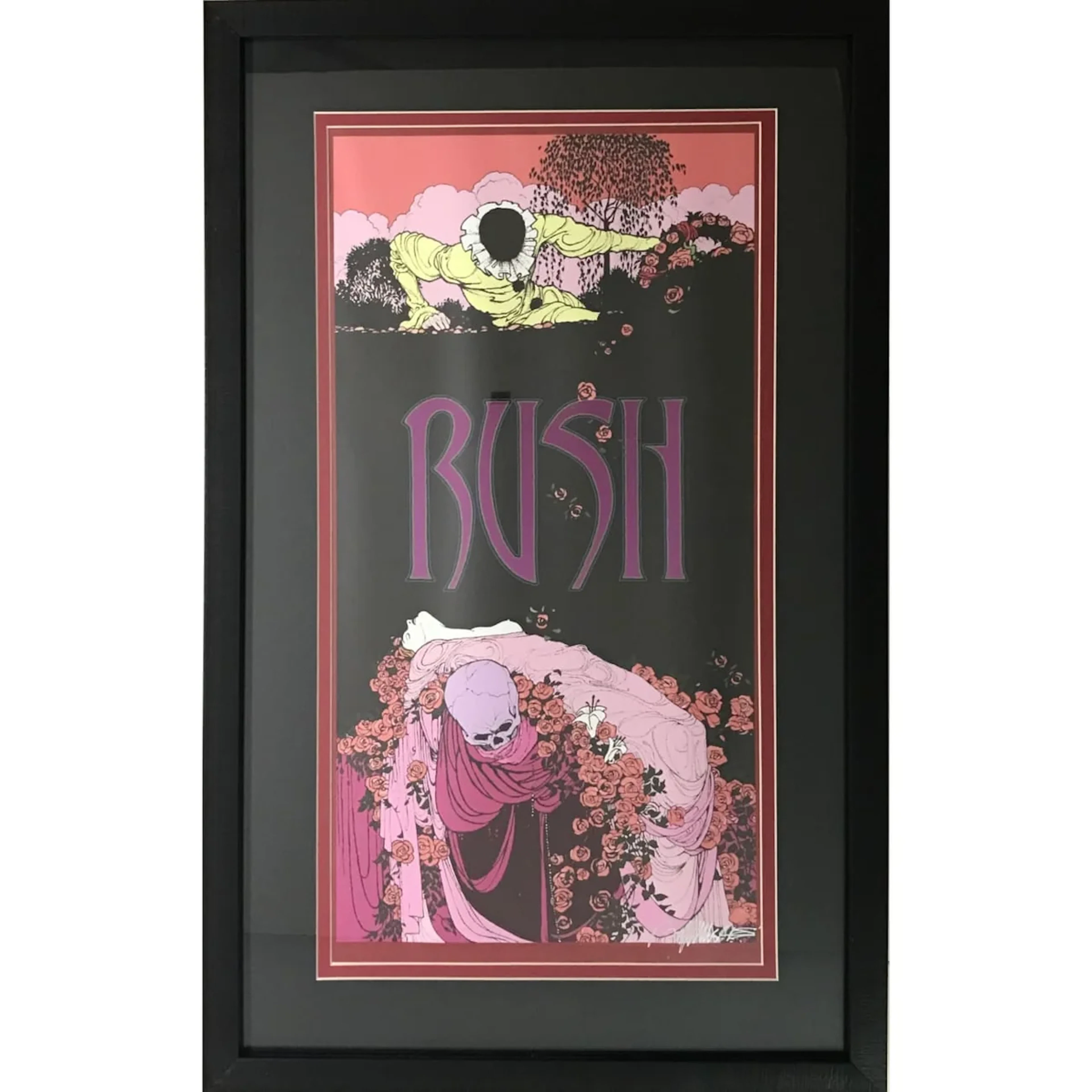 Rush Bob Masse-Signed Poster - Framed