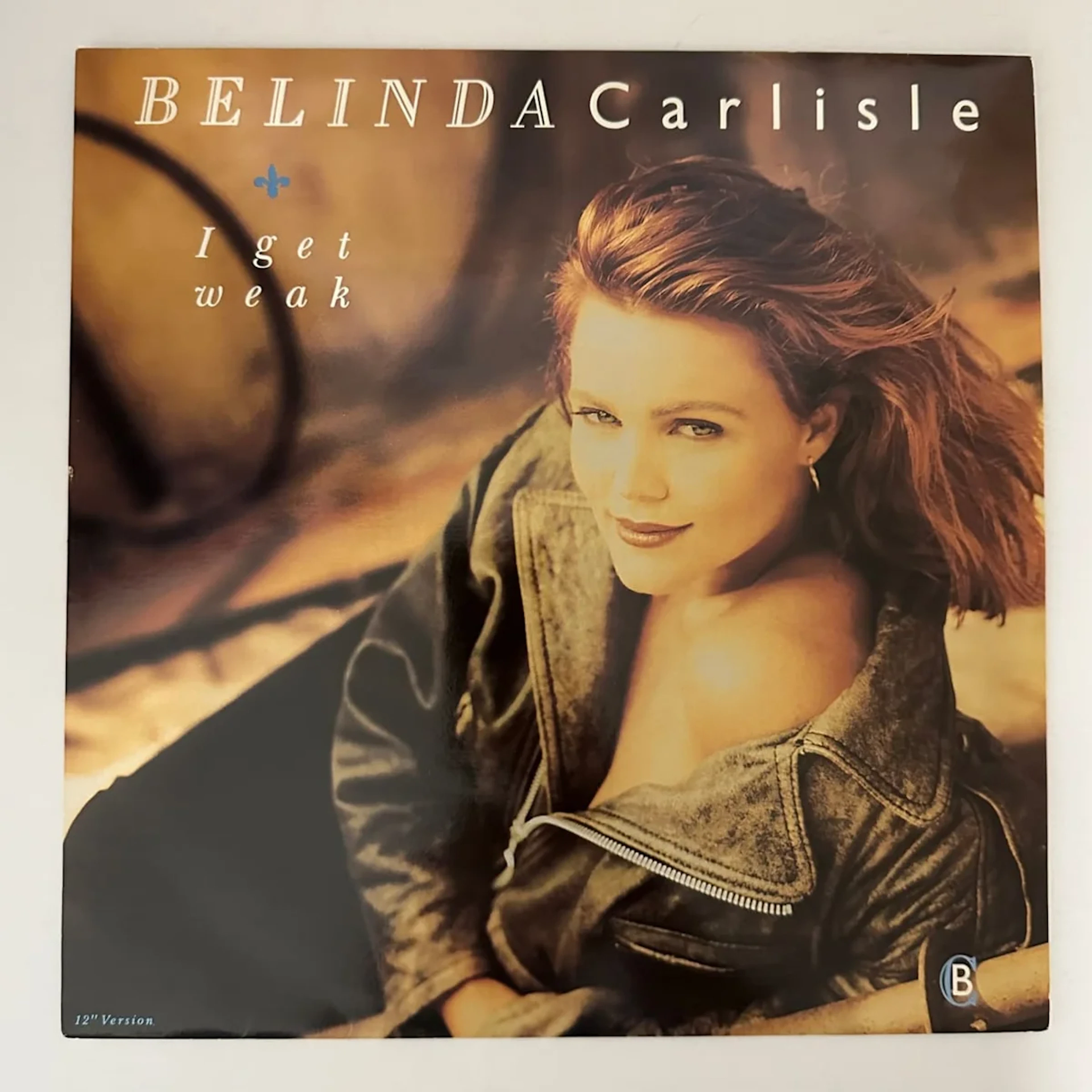 Belinda Carlisle "I Get Weak" 12" Vinyl Single 1988 UK Import w Poster VG++