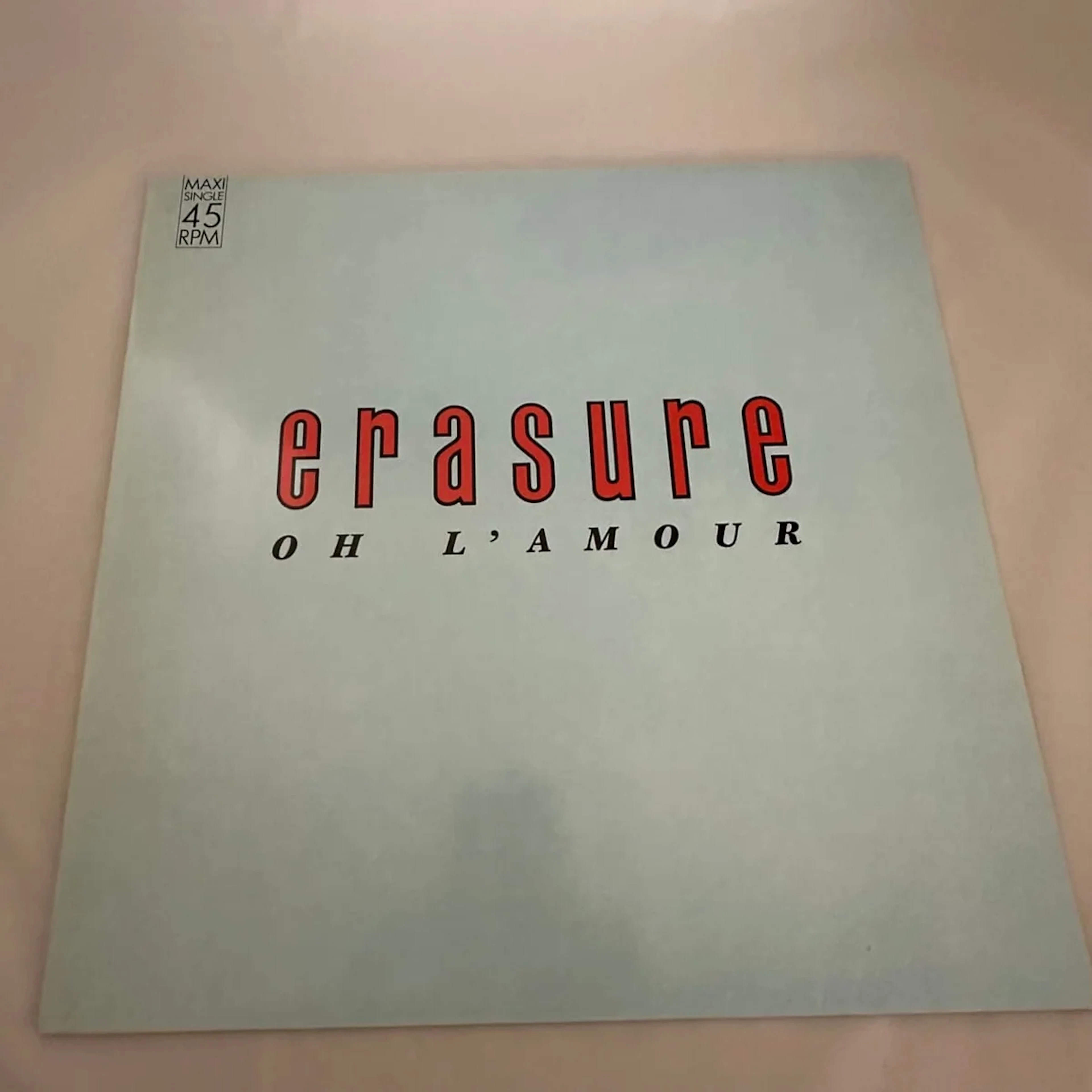 Erasure "Oh L'Amour" 12"-45rpm German Import 1986 Maxi-Single INT126.840