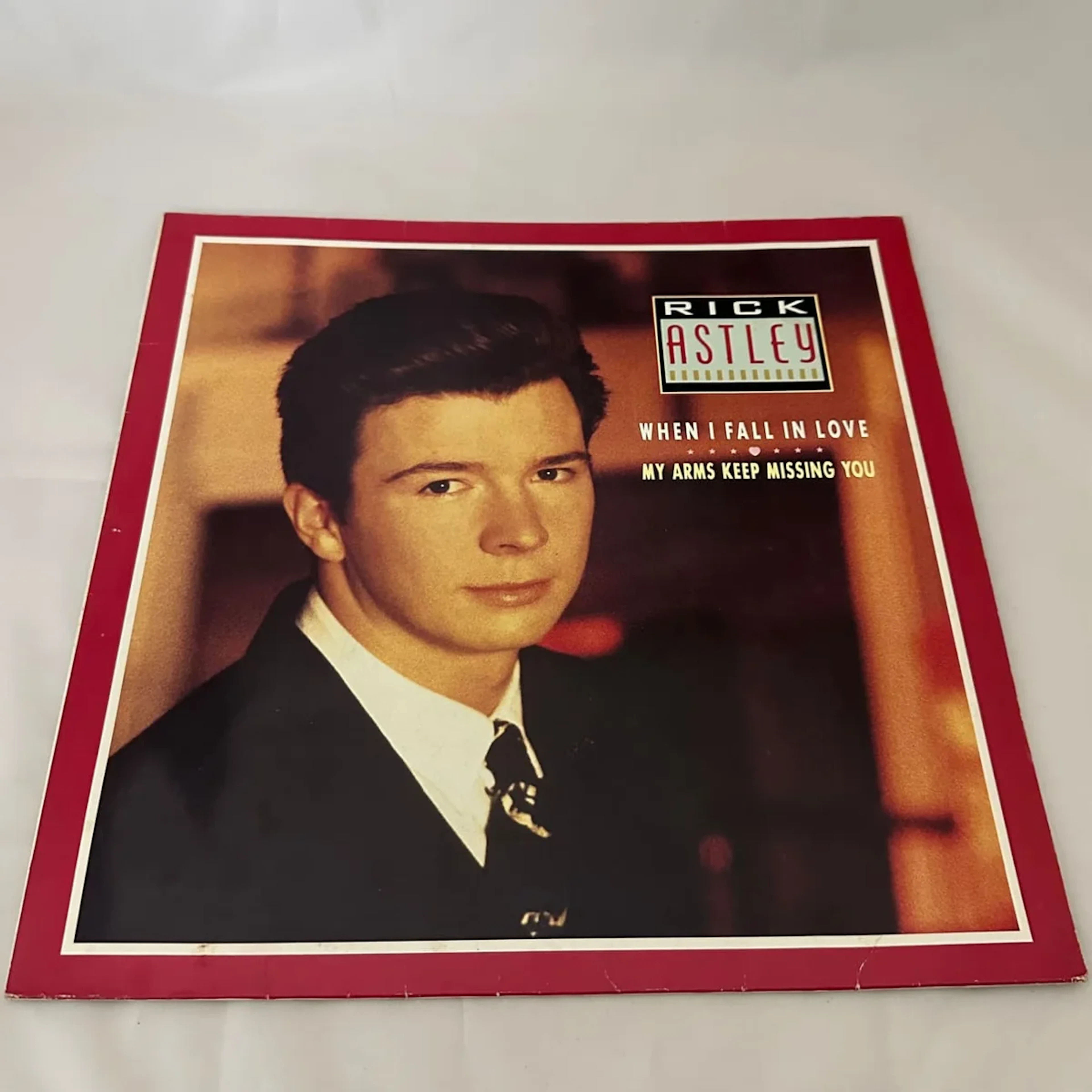 Rick Astley "When I Fall In Love" 1987 UK 12" Record Single 45rpm PT 41684