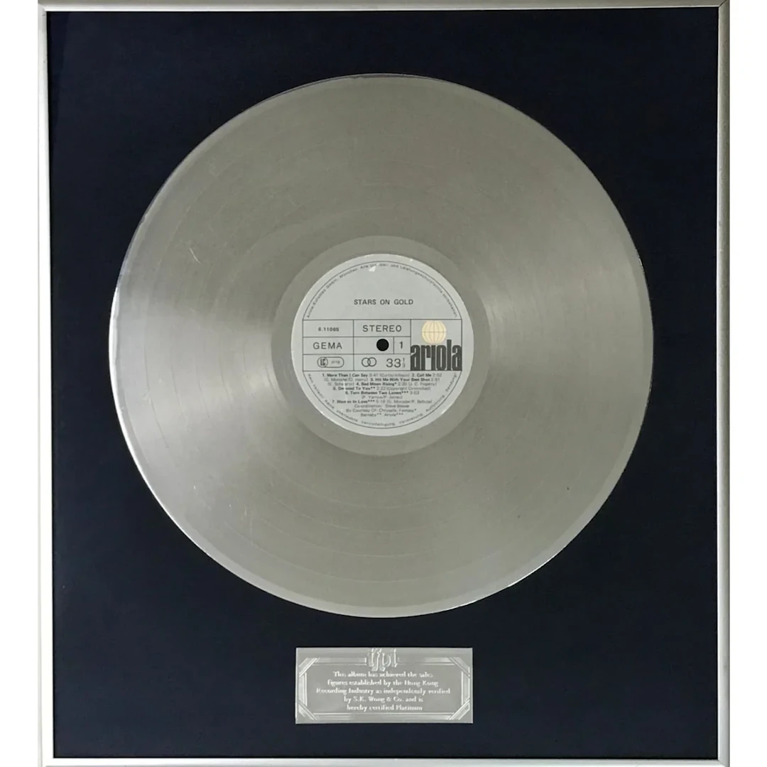 Stars On Gold Hong Kong Platinum Award