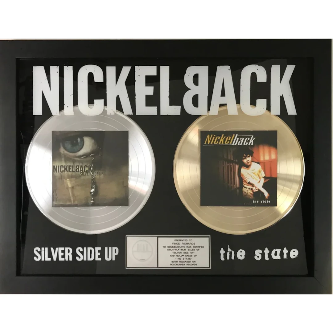Nickelback Silver Side Up /The State RIAA Combo Album Award