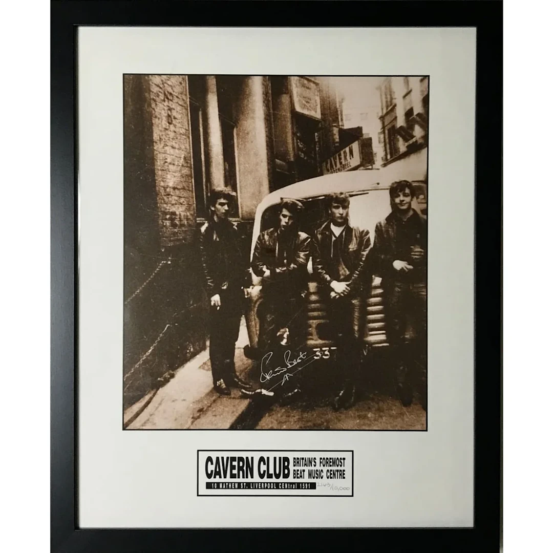 Beatles Cavern Club Photo Signed by Pete Best #2163/10K