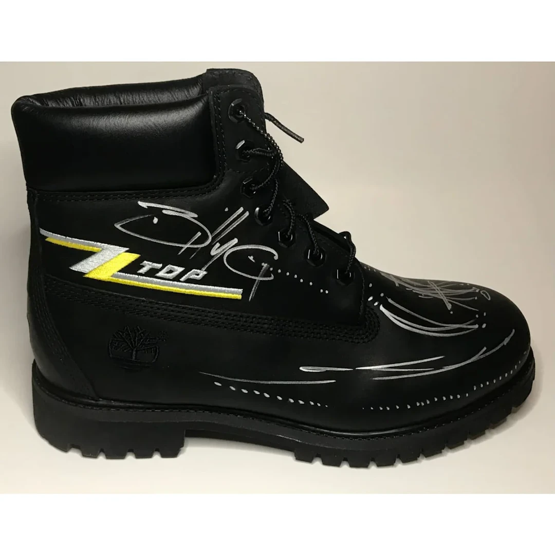 ZZ Top Billy Gibbons Signed Custom Timberland Boot w/BAS COA